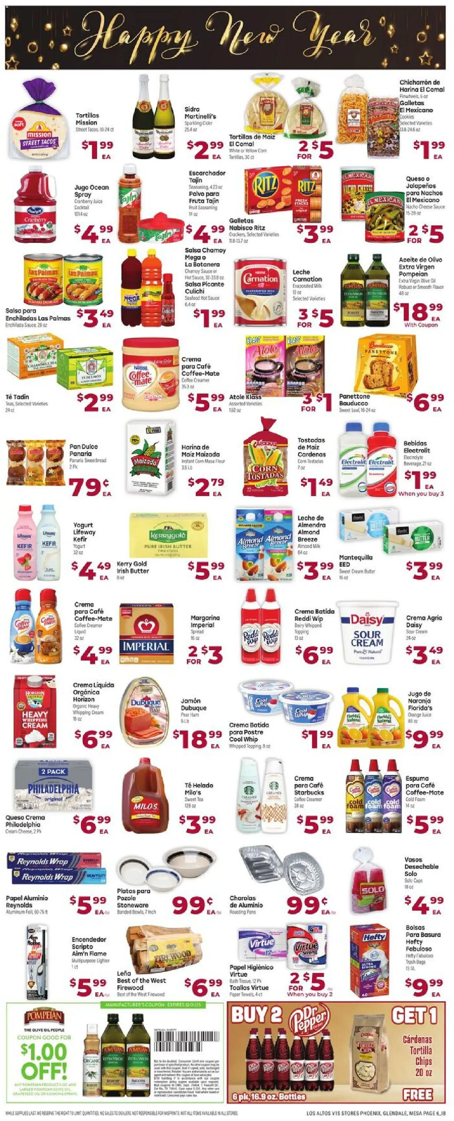 Cardenas Weekly Ad - AZ - valid from 26.12.2025 | Page: 6 | Products: Corn, Butter, Cheese, Tea