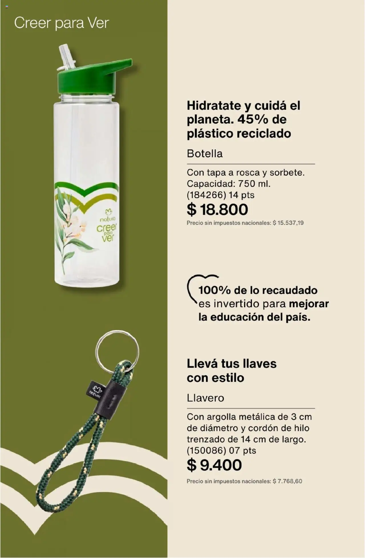 Natura - Catálogo Ciclo 15 │ válido desde el 01.10.2025 | Página: 252 | Productos: Botella, Llavero