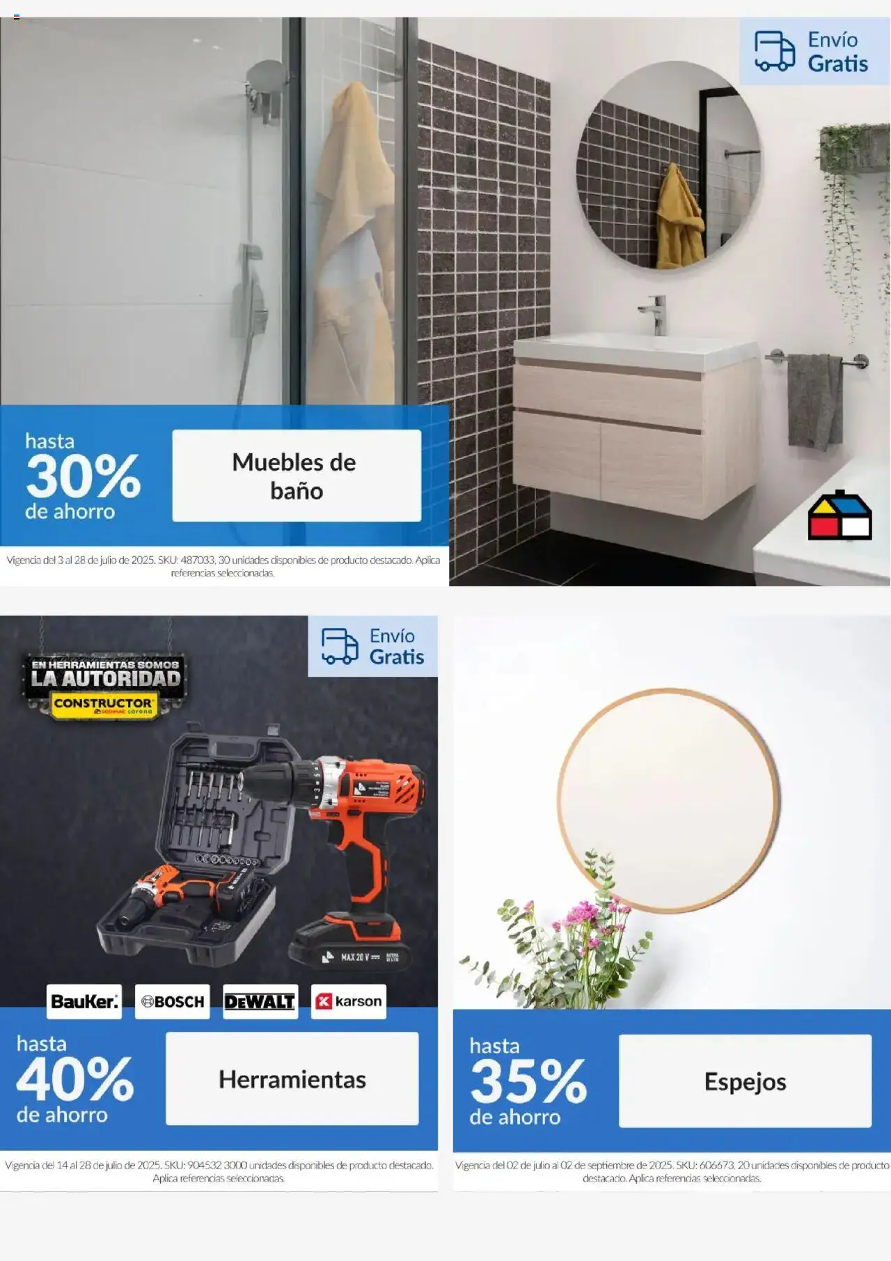 Homecenter revista - valida desde el 25.07.2025 | Página: 3 | Productos: Baño