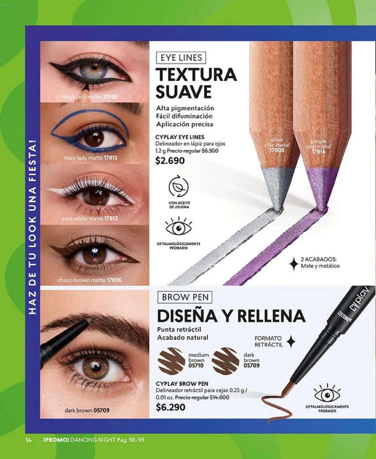 Catálogo CyZone Campaña 4 │ válido desde el 15.02.2026 | Página: 14 | Productos: Mate, Delineador, Aceite