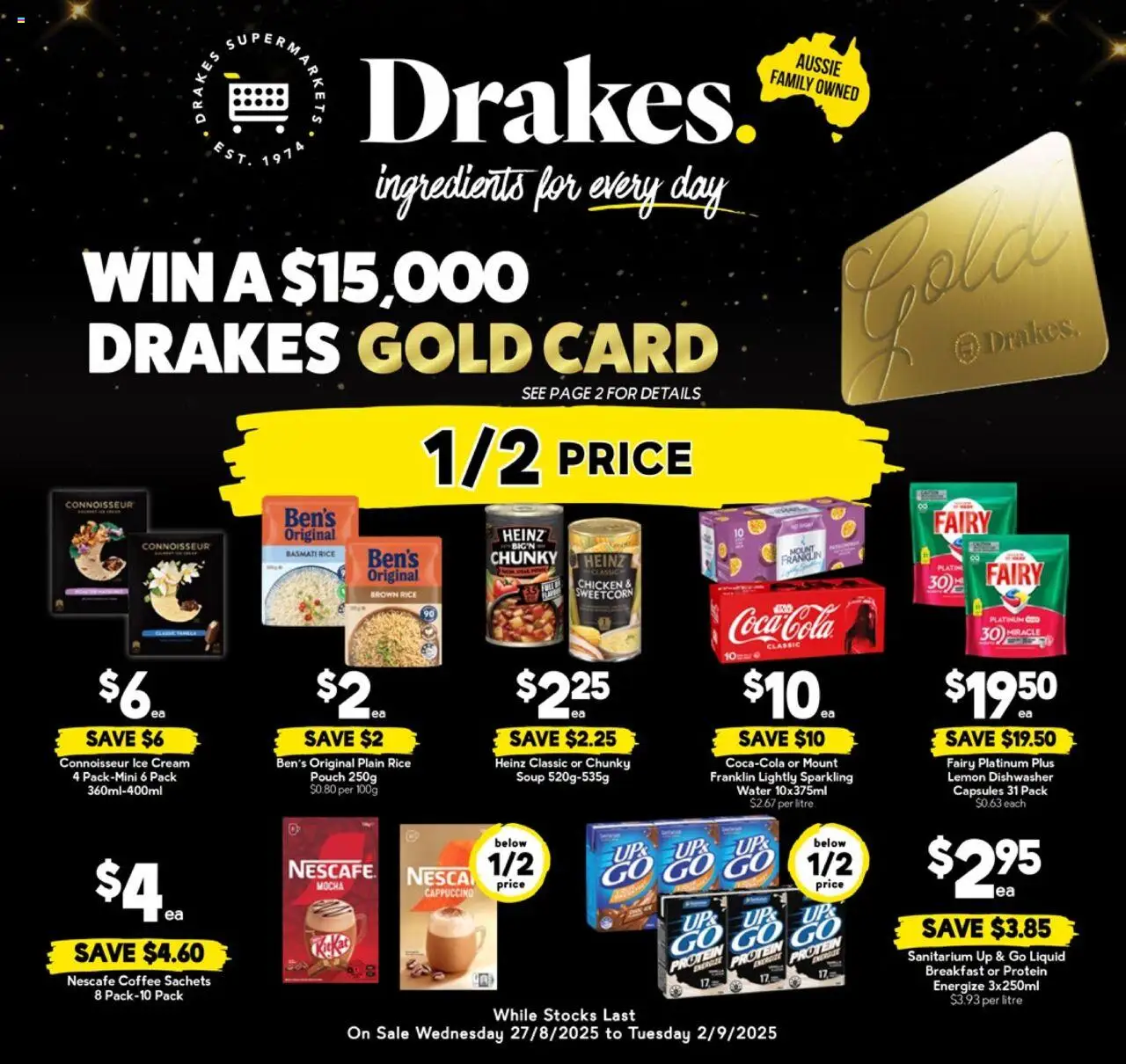 Drakes catalogue - valid from 27.08.2025 | Page: 16 | Products: Rice, Ice cream, Soup, Nescafe