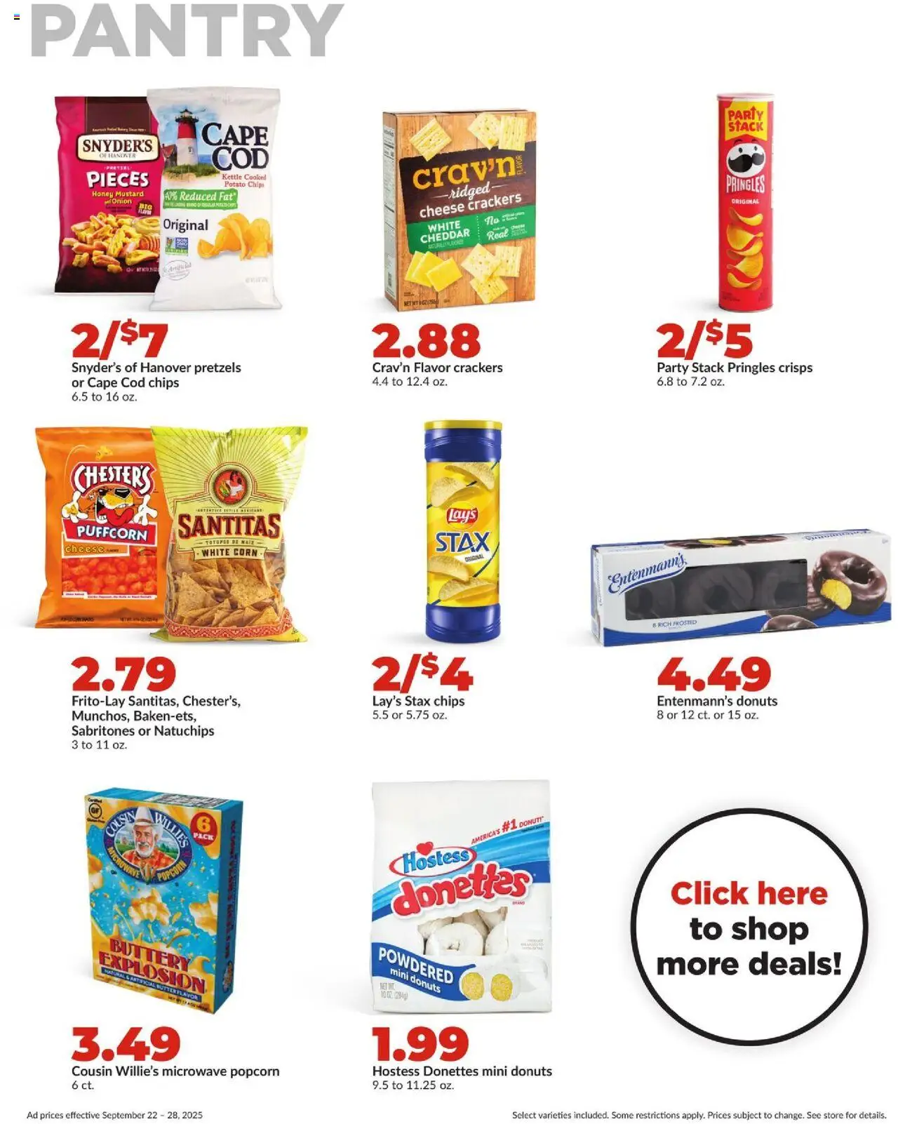 HyVee Weekly Ad - valid from 22.09.2025 | Page: 17 | Products: Corn, Microwave, Onion, Kettle