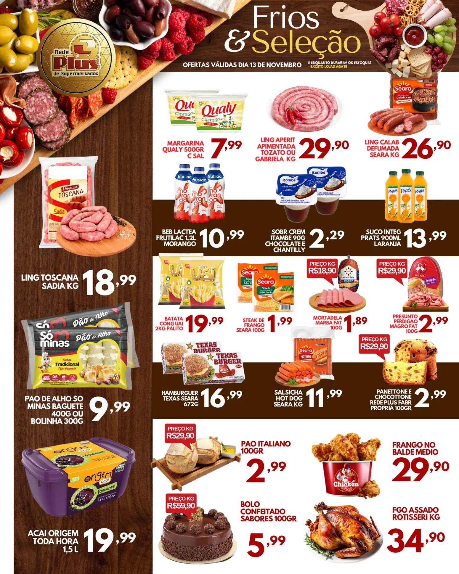 Rede Plus Supermercados Folheto - válido de 12.11.2025 | Página: 3 | Produtos: Alho, Pao de alho, Batata, Margarina