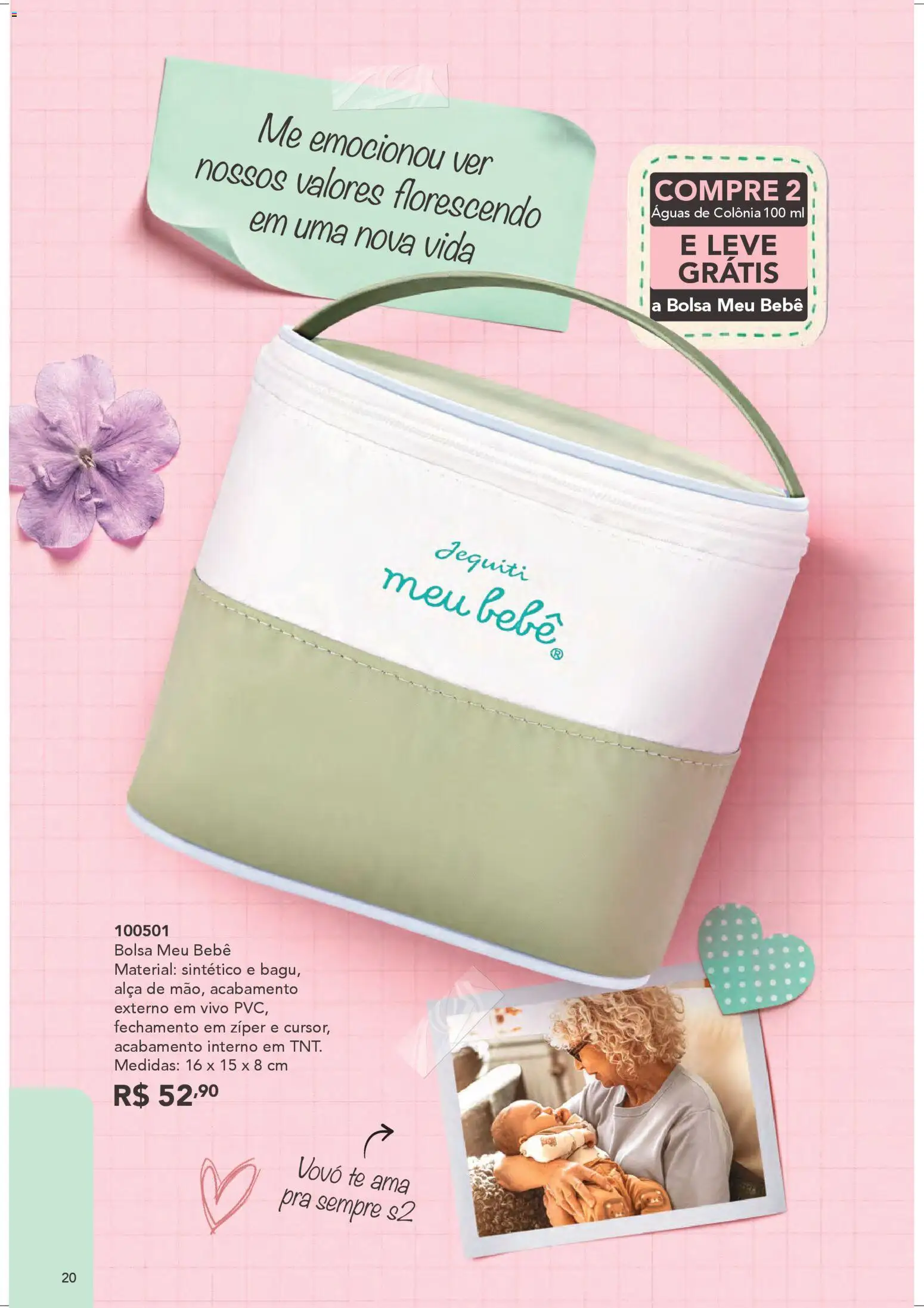 Jequiti Folheto - válido de 28.03.2026 | Página: 20 | Produtos: Bolsa