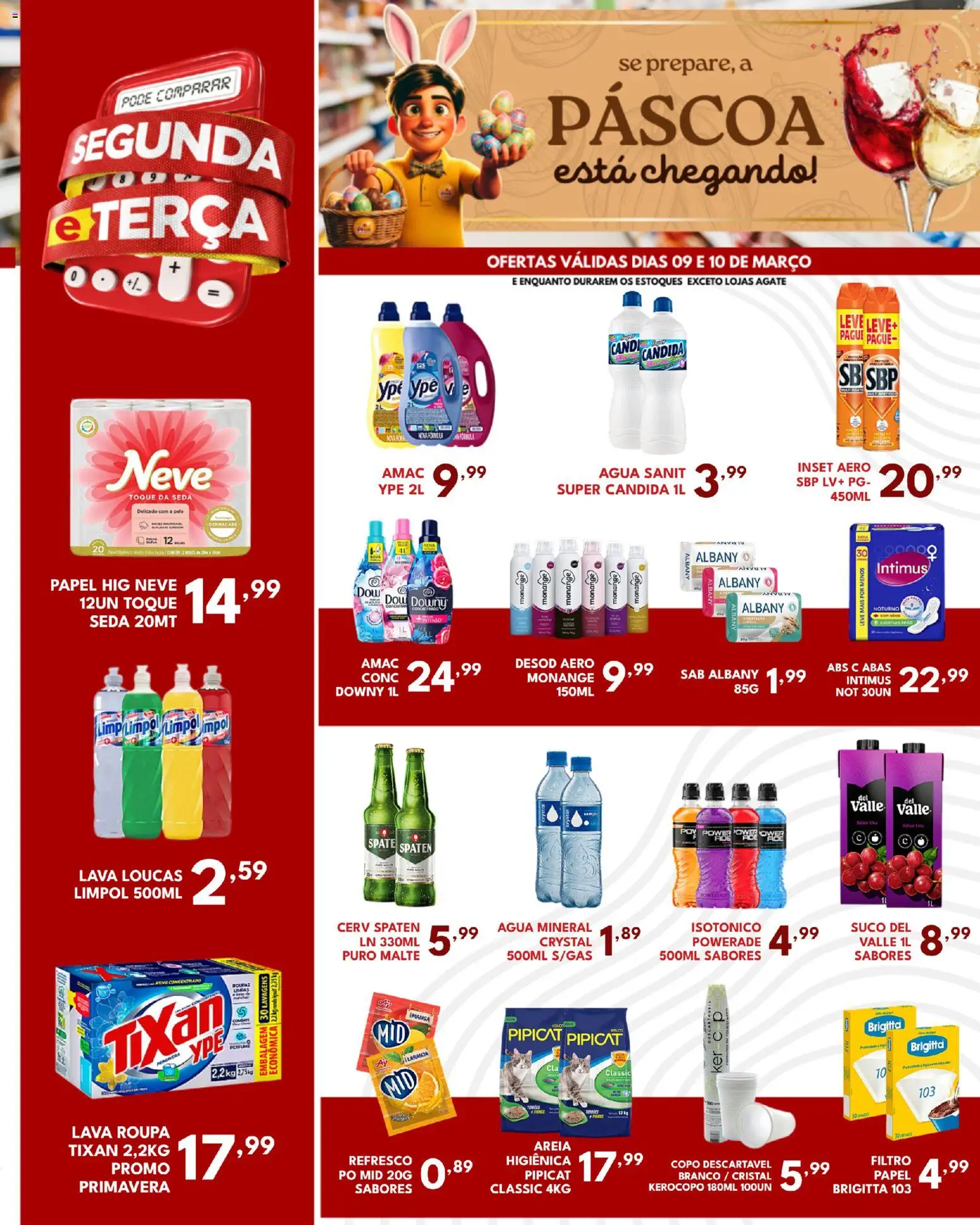 Rede Plus Supermercados Folheto - válido de 09.03.2026 | Página: 2 | Produtos: Areia, Suco, Roupas, Isotônico