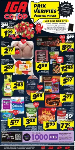 Preview of IGA weekly flyer / circulaire from shop IGA valid from 15.01.2026