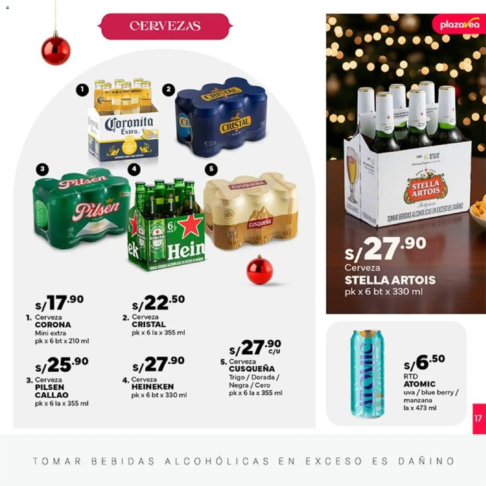 Catálogo Plaza Vea válido desde 10.12.2025 | Página: 17 | Productos: Cerveza