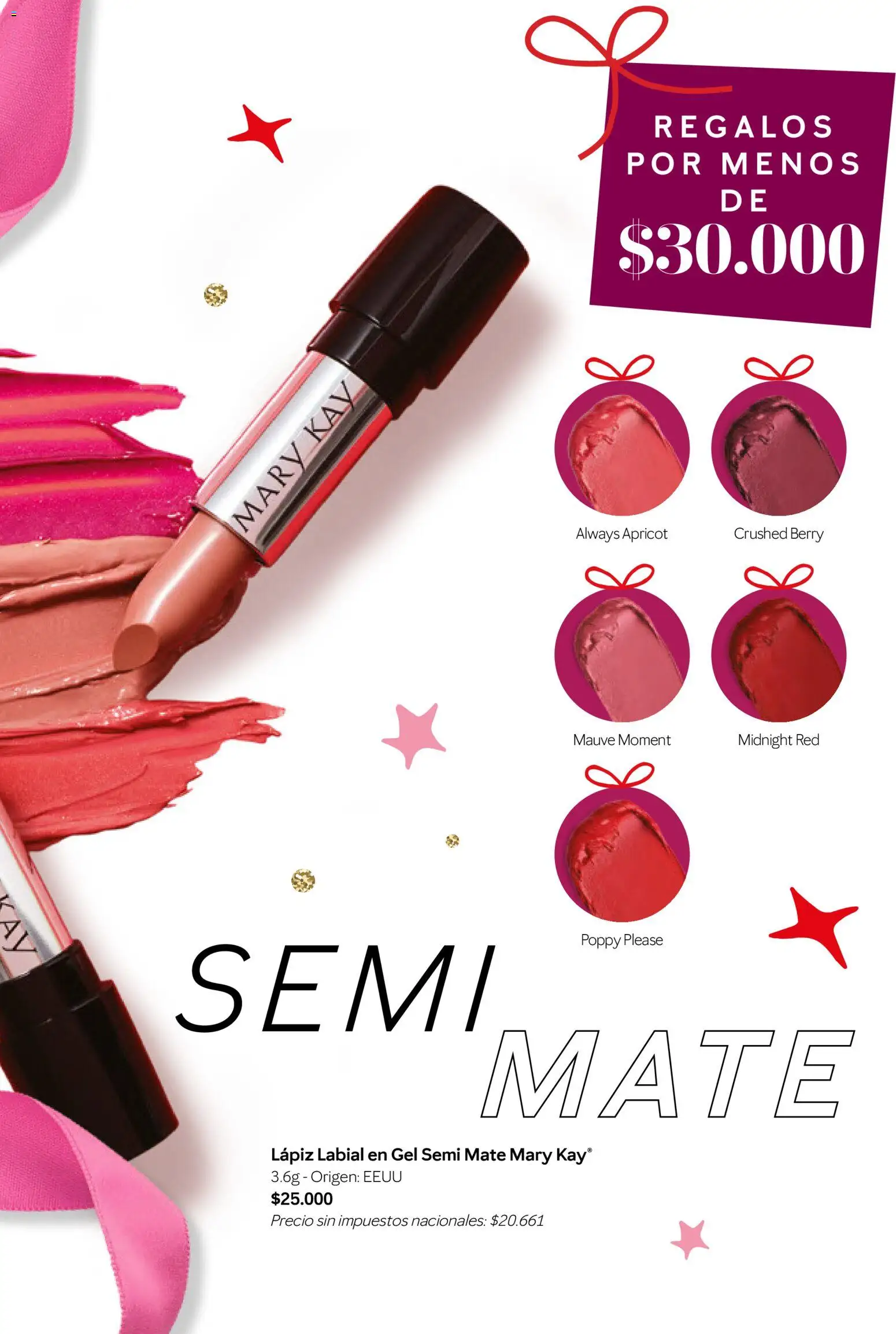 Mary Kay catálogo │ válido desde el 01.11.2025 | Página: 21 | Productos: Mate, Lápiz labial