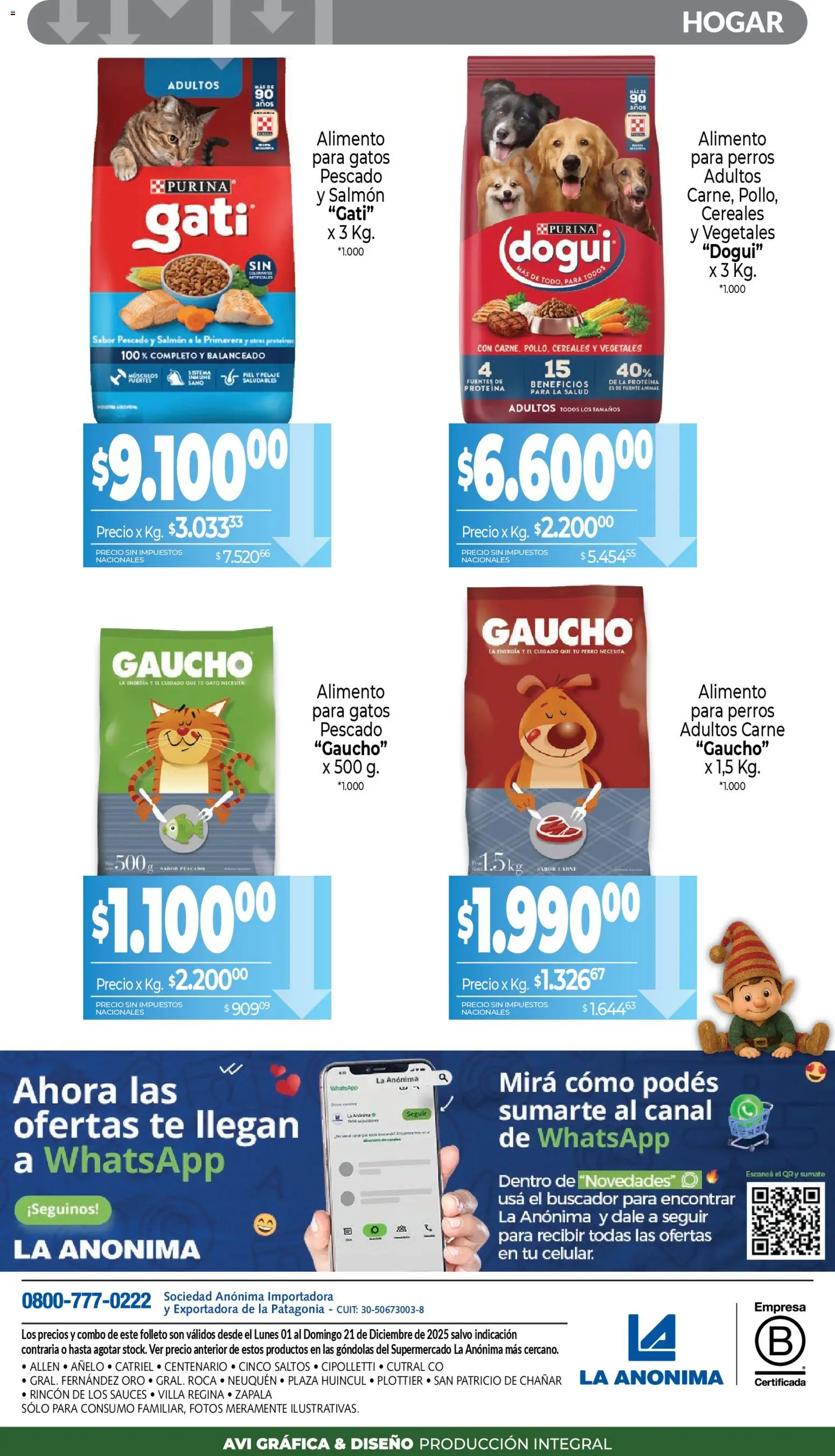 La Anonima catálogo │ válido desde el 01.12.2025 | Página: 8 | Productos: Pescado, Fuente, Té, Cereales