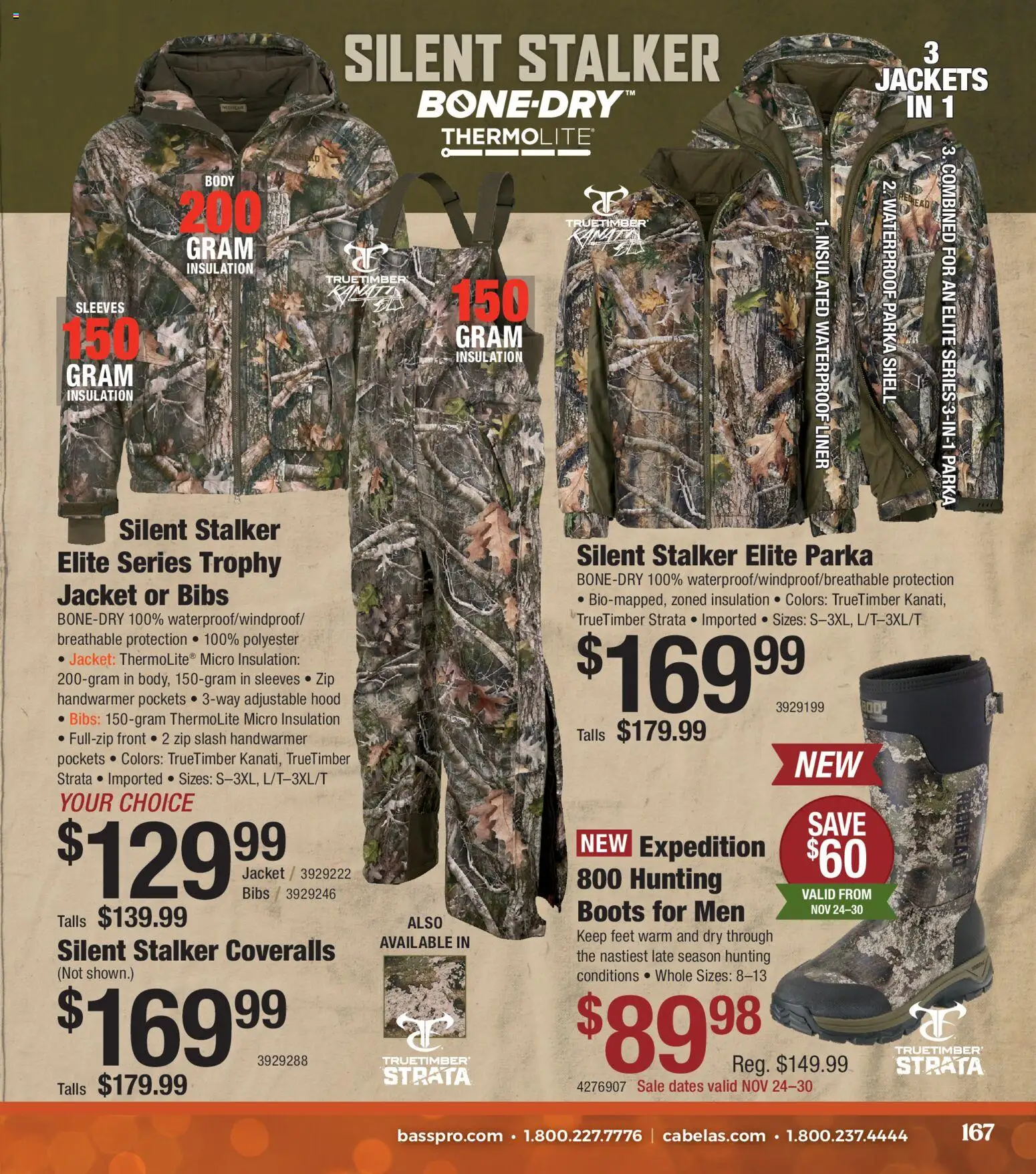 Cabela's Christmas Gift Guide 25 - valid from 01.11.2025 | Page: 167 | Products: Jacket, Boots