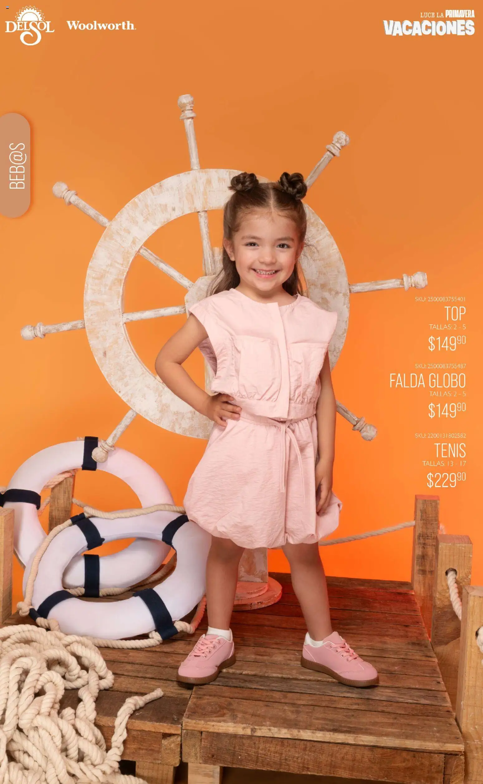 Nuevas ofertas de Del Sol y Woolworth válidas en toda la República Mexicana desde el 19.03.2026. ¡Encuentra las mejores ofertas en Del Sol y Woolworth catálogo Vacaciones 2026 ! | Página: 25 | Productos: Tenis, Falda
