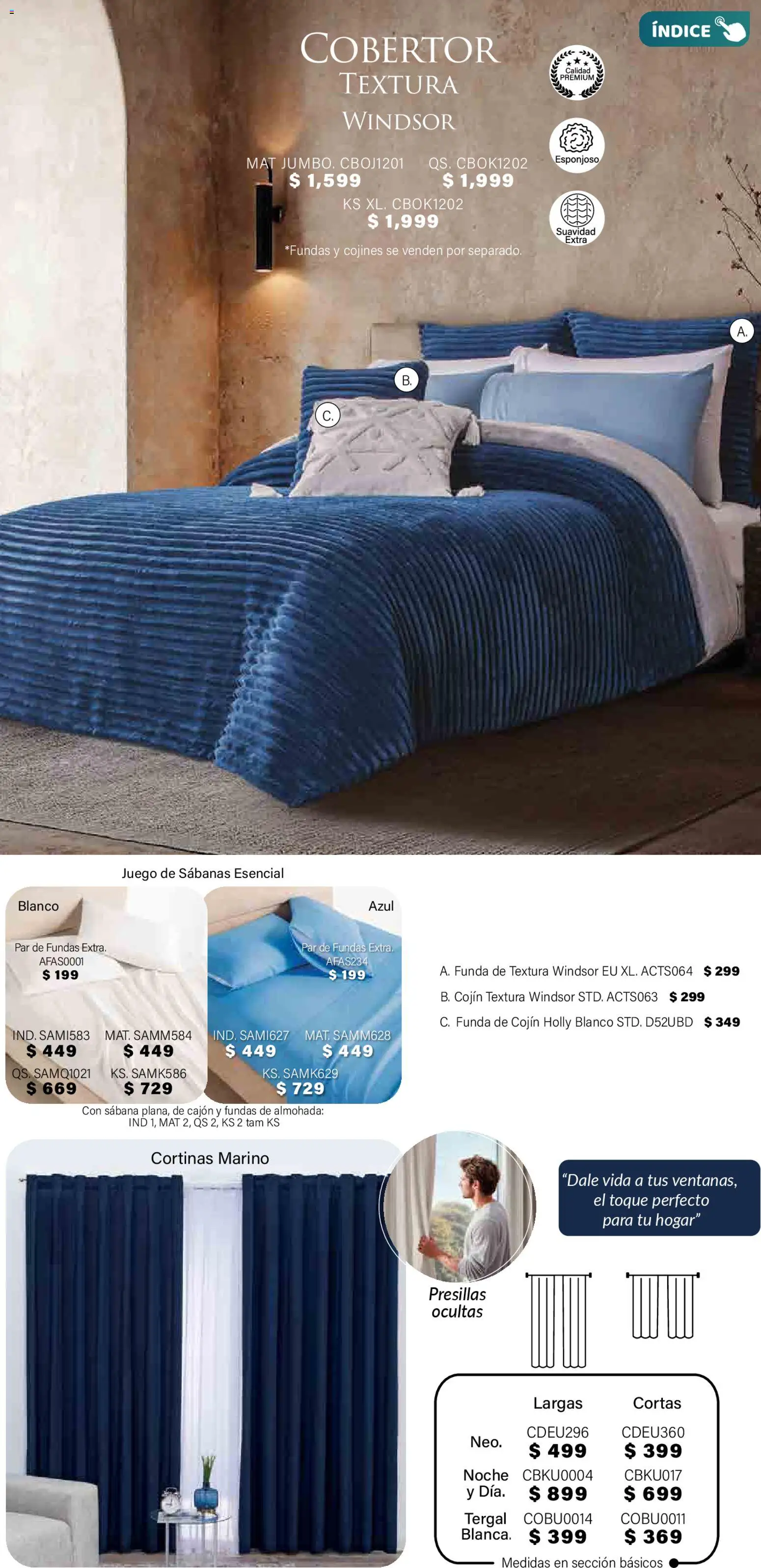 Nuevas ofertas de Colchas Concord válidas en toda la República Mexicana desde el 01.11.2025. ¡Encuentra las mejores ofertas en Colchas Concord Buen Fin! | Página: 358 | Productos: Juego, Funda, Almohada, Sabanas