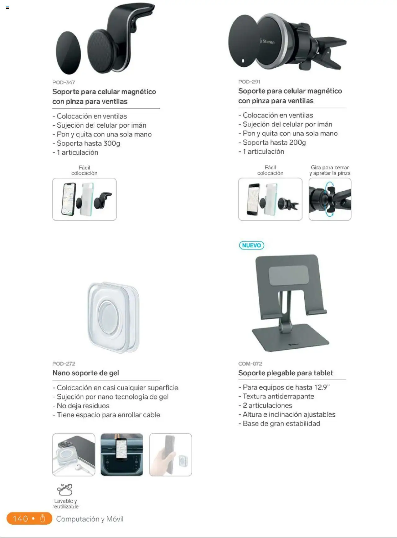 Nuevas ofertas de Steren válidas en toda la República Mexicana desde el 01.01.2025. ¡Encuentra las mejores ofertas en Steren catálogo! | Página: 158 | Productos: Imán, Tablet, Movil, Cable