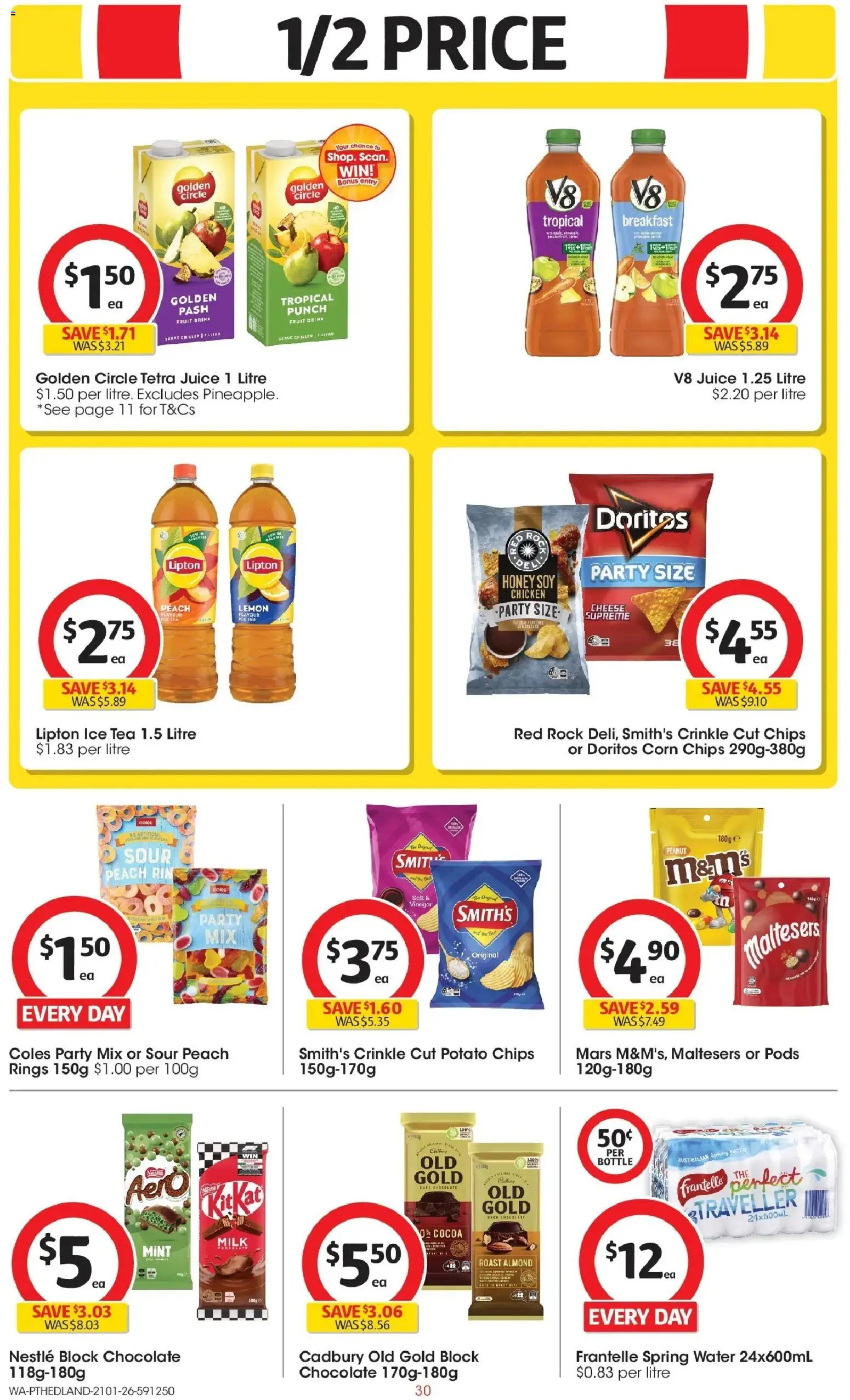 Coles catalogue - valid from 11.02.2026 | Page: 30 | Products: Milk, Chocolate, Honey, Tea