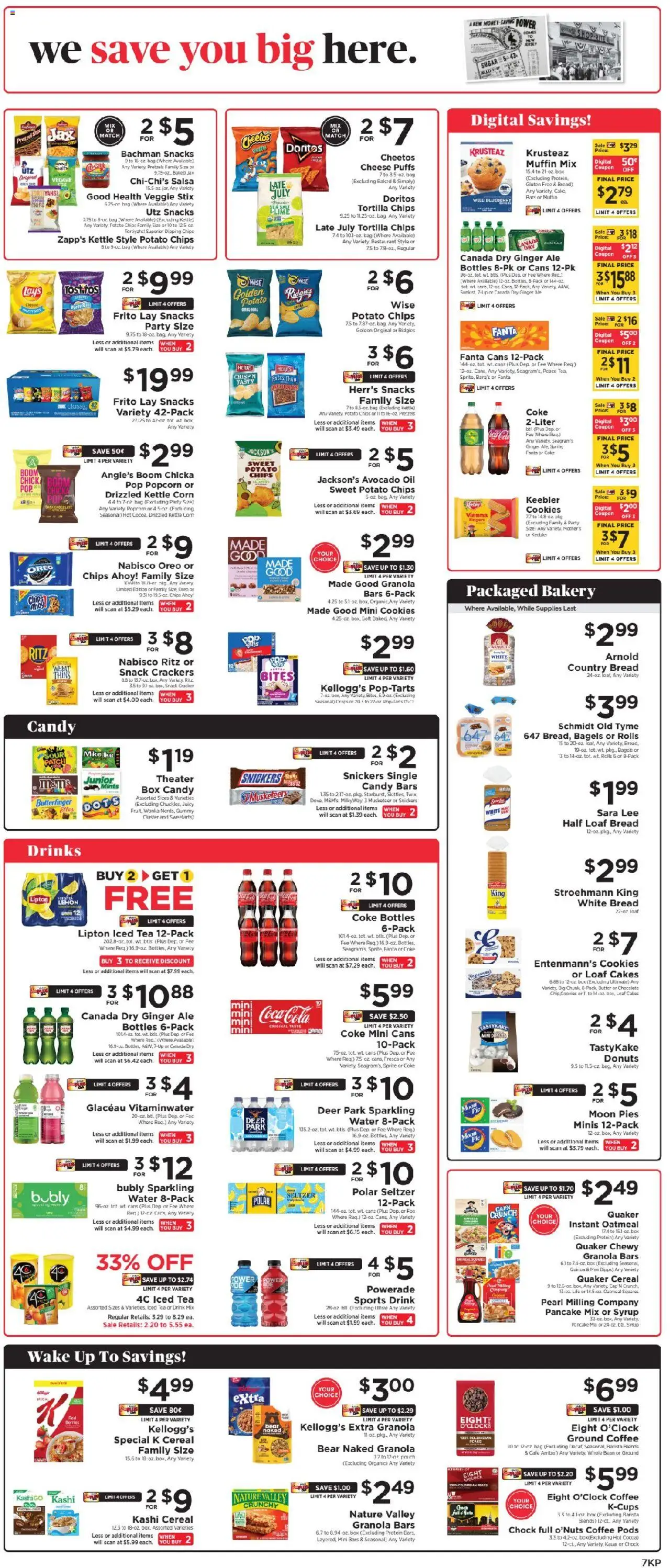 ShopRite Weekly Ad - valid from 22.08.2025 | Page: 8 | Products: Ginger, Coffee, Tea, Avocado