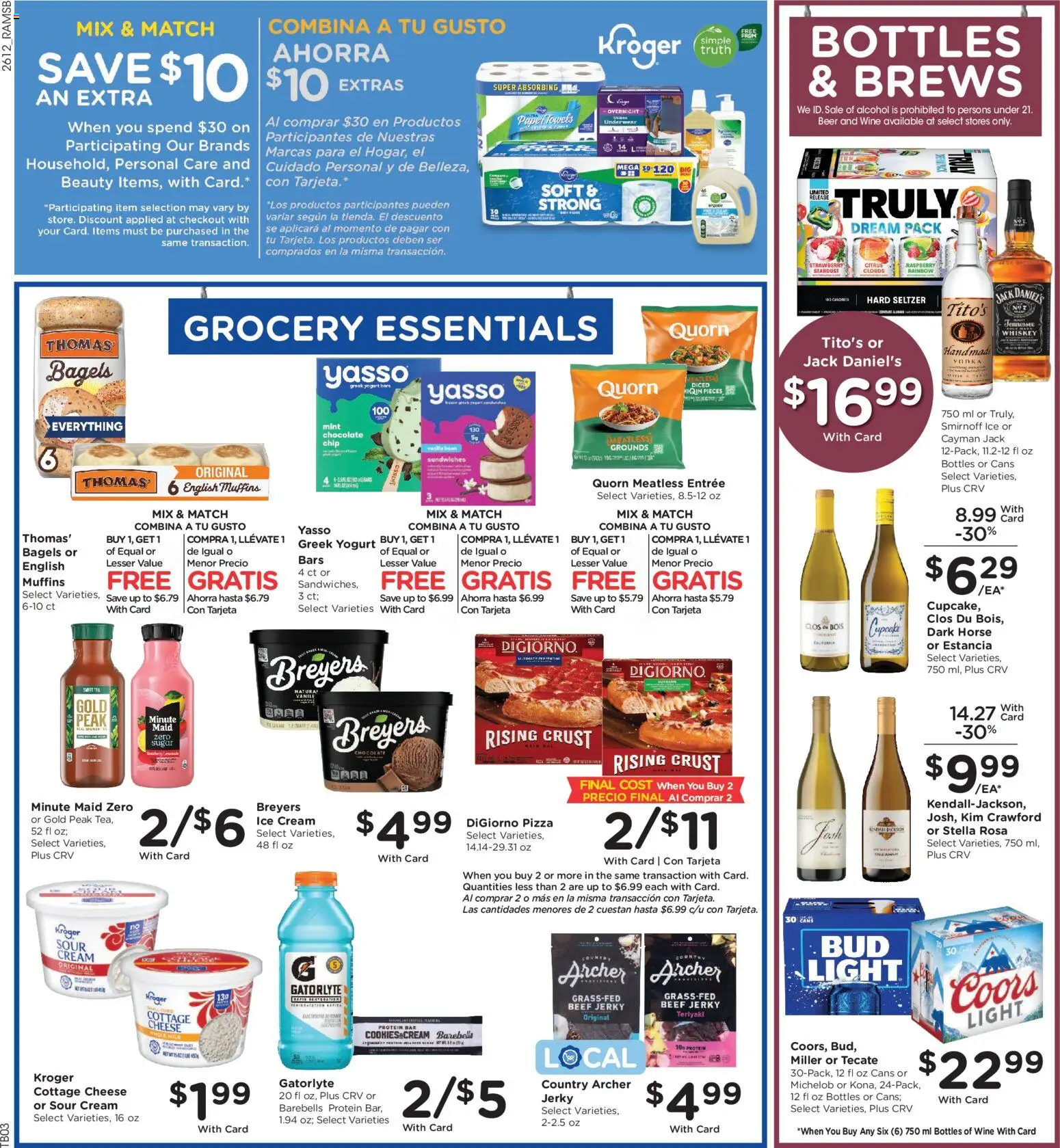 Ralphs Weekly Ad - valid from 22.04.2026 | Page: 6 | Products: Beer, Sour cream, Beef, Cream