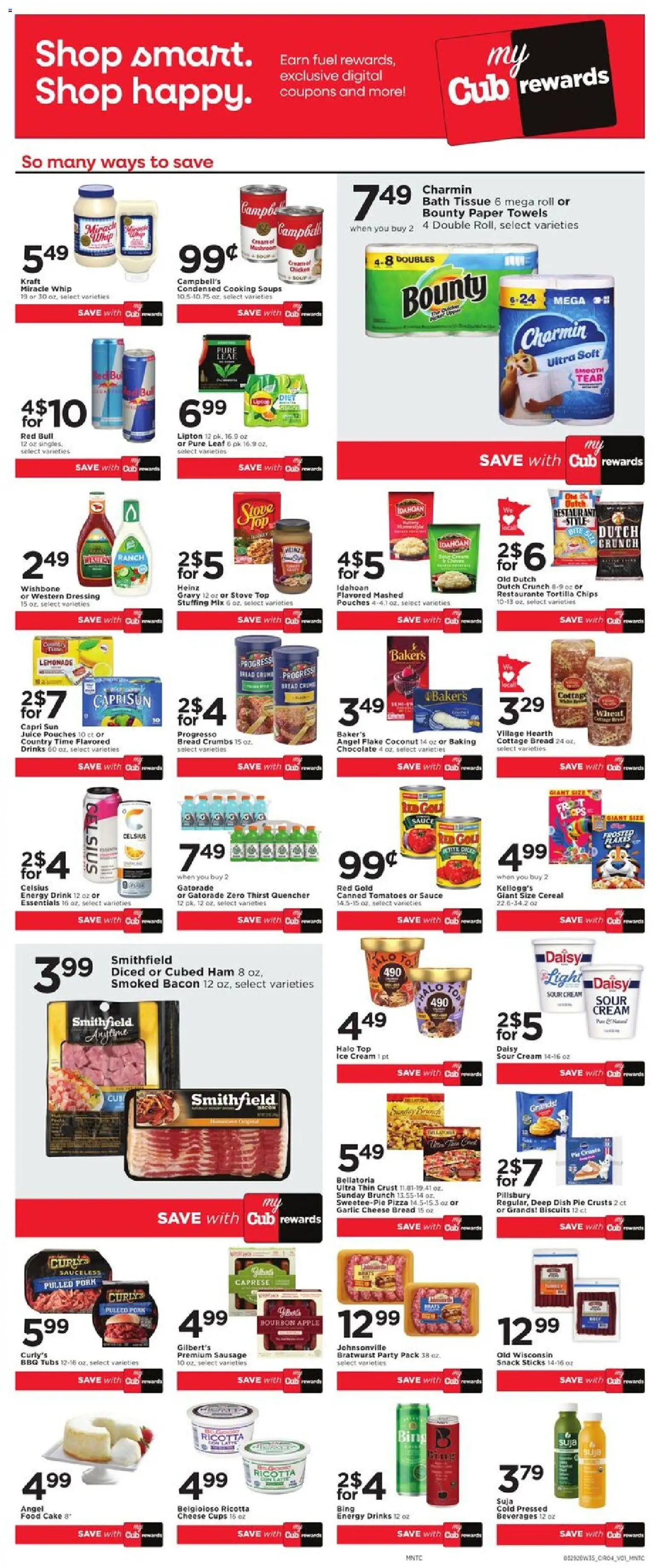 Cub Foods Weekly Savings - MN - valid from 29.03.2026 | Page: 8 | Products: Cheese, Bread, Chocolate, Chips