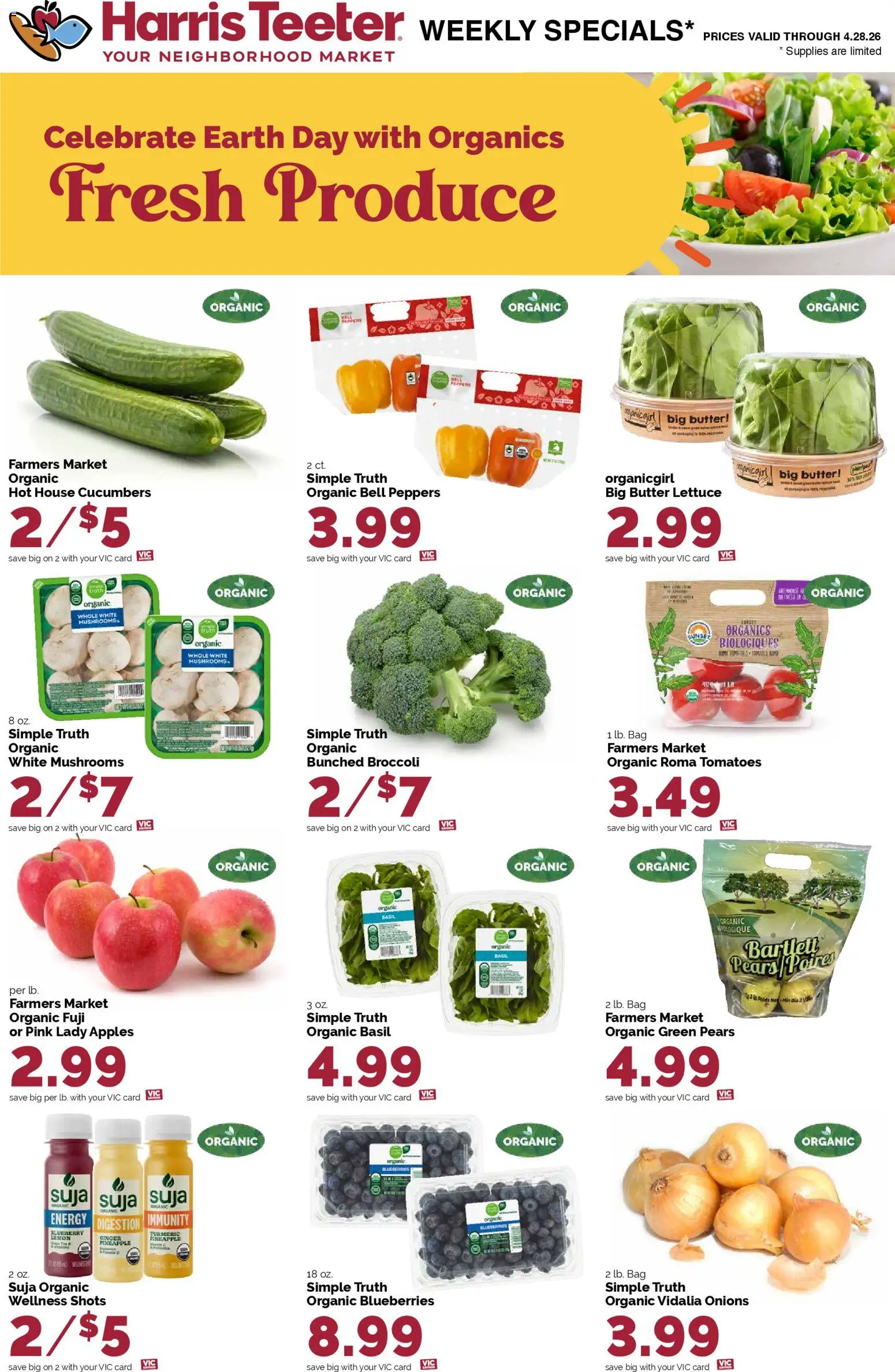 Harris Teeter Weekly Ad - SC - valid from 22.04.2026 | Page: 13 | Products: Ginger, Butter, Pineapple, Bag