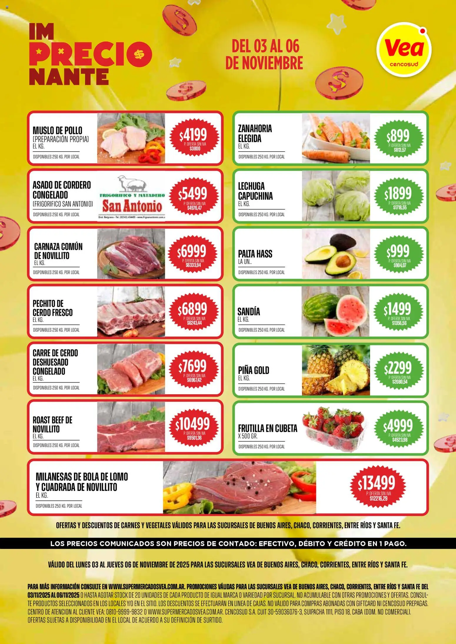 Vea ofertas │ válido desde el 03.11.2025 | Página: 1 | Productos: Sandía, Palta, Té, Zanahoria