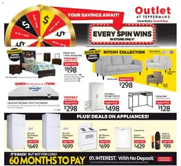 Preview of Tepperman's flyer - Outlet from shop Tepperman's valid from 20.03.2026