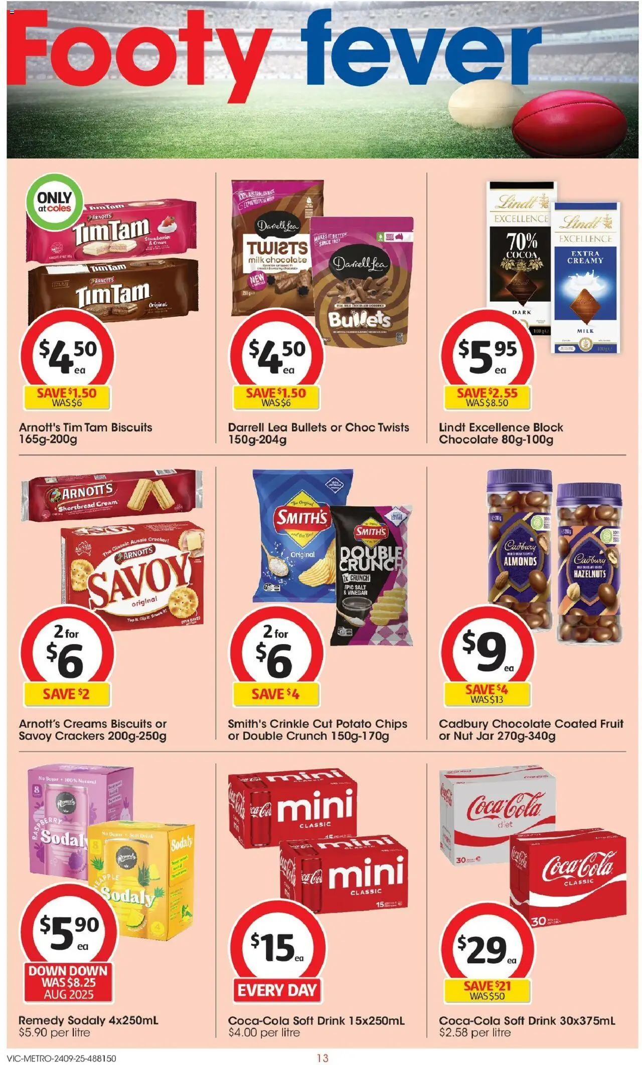 Coles catalogue - valid from 24.09.2025 | Page: 13 | Products: Cocoa, Biscuits, Salt, Oven
