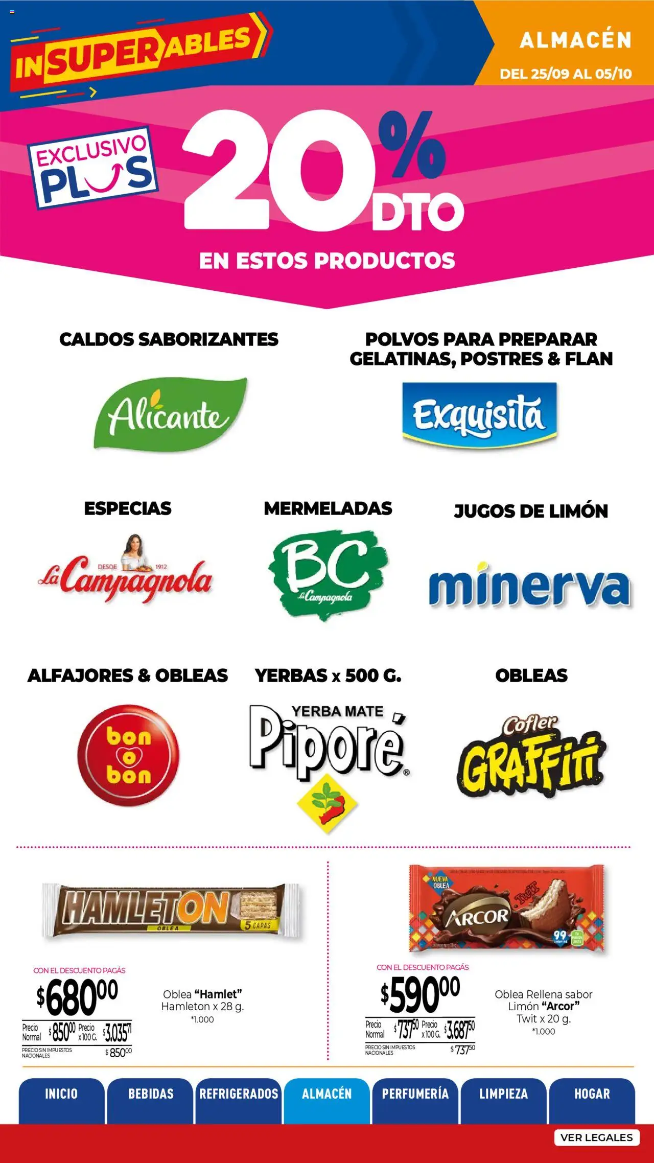La Anonima catálogo │ válido desde el 25.09.2025 | Página: 23 | Productos: Mate, Yerba, Limón
