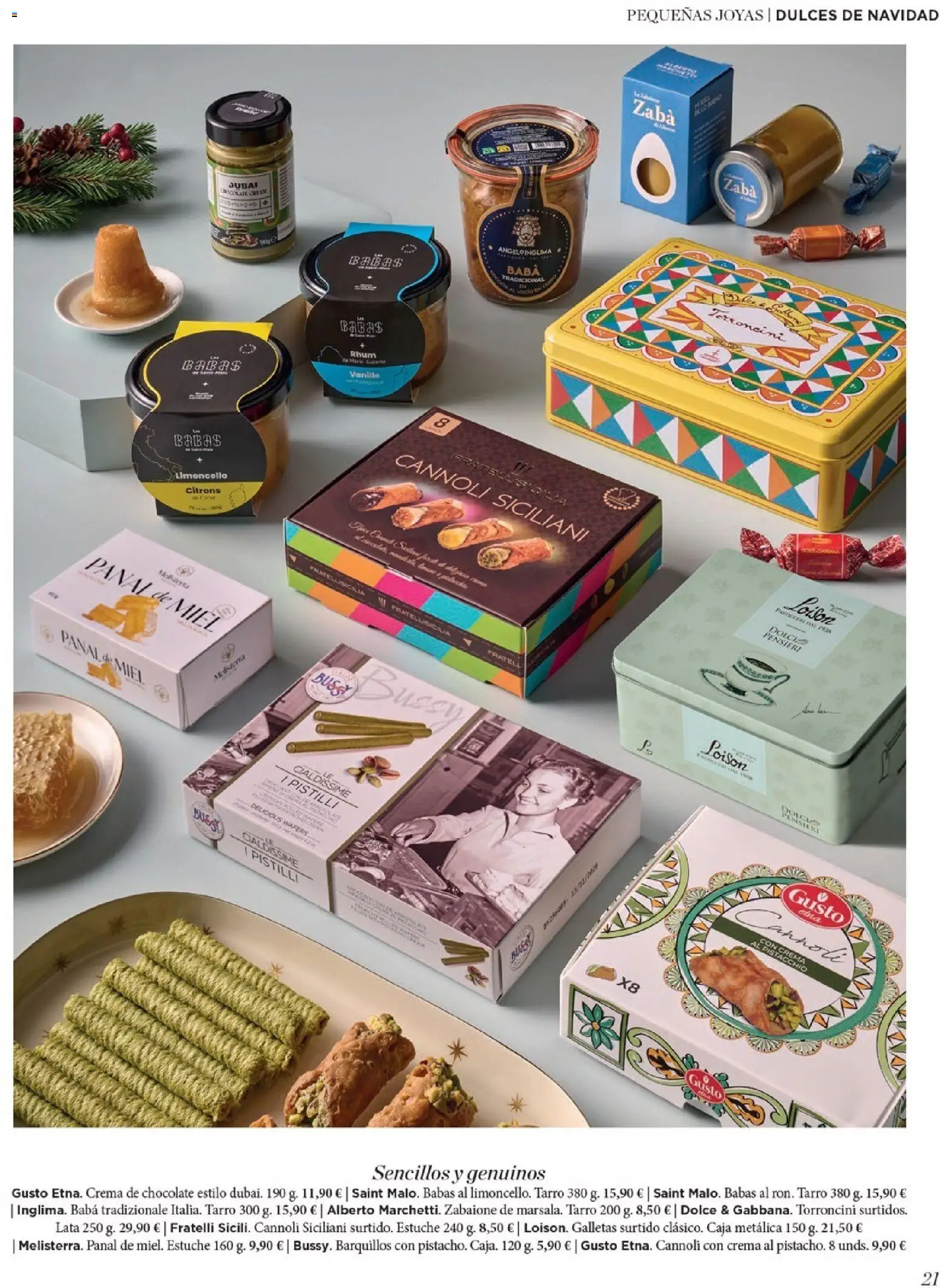 Nuevas ofertas de El Corte Inglés válidas en toda la República Mexicana desde el 19.11.2025. ¡Encuentra las mejores ofertas en El Corte Inglés catálogo El Placer De Regalar! | Página: 21 | Productos: Estuche, Dulces, Galletas, Caja