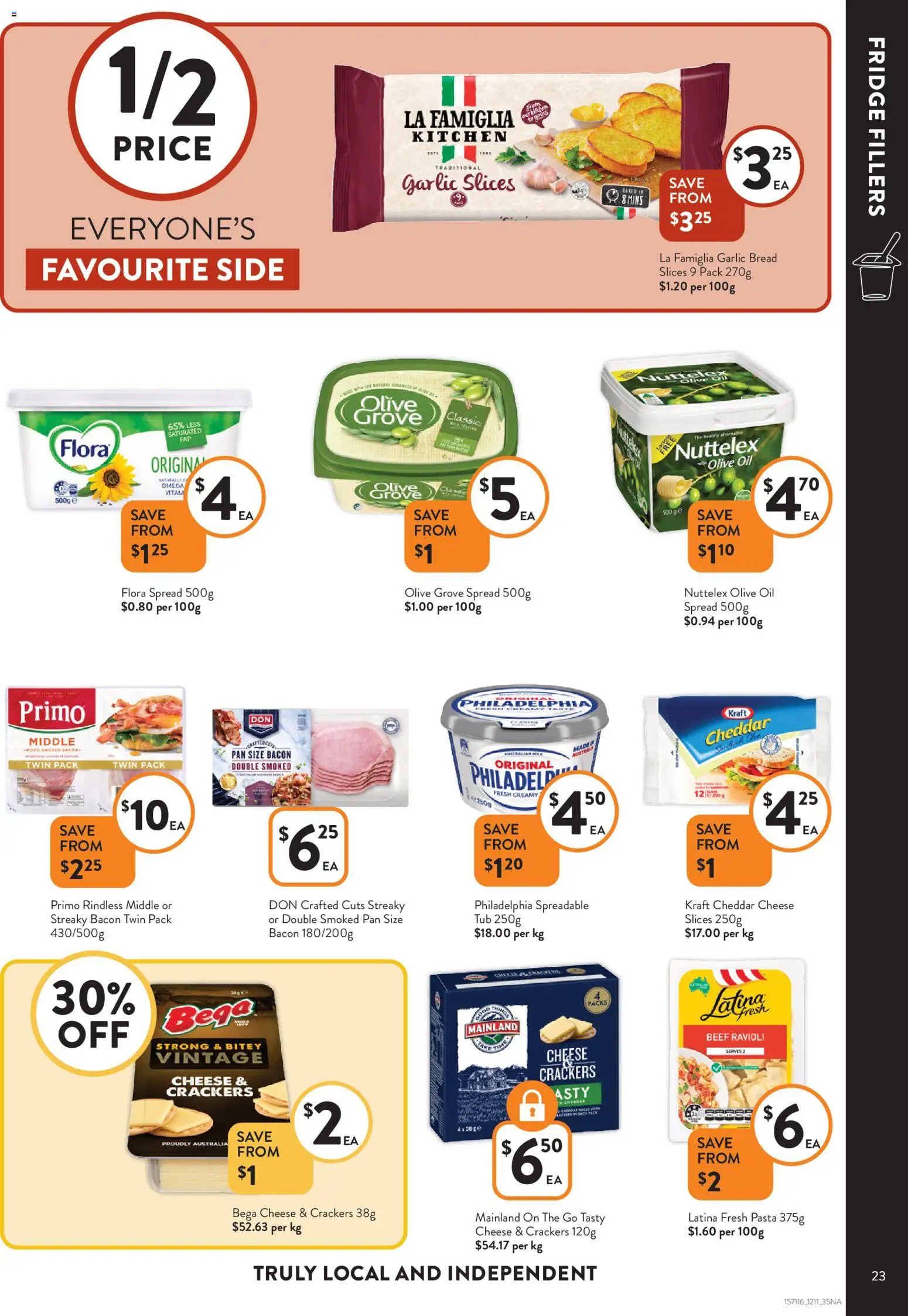 Foodworks catalogue - valid from 12.11.2025 | Page: 23 | Products: Cheese, Pasta, Olive oil, Fridge