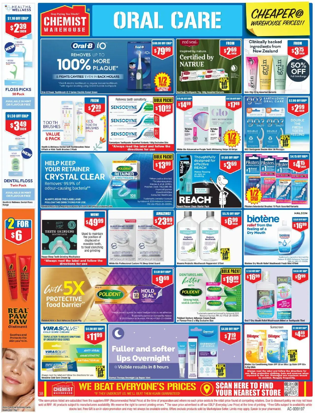 Chemist Warehouse catalogue - valid from 02.10.2025 | Page: 38 | Products: Basket, Mouthwash, Tablets, Electric toothbrush