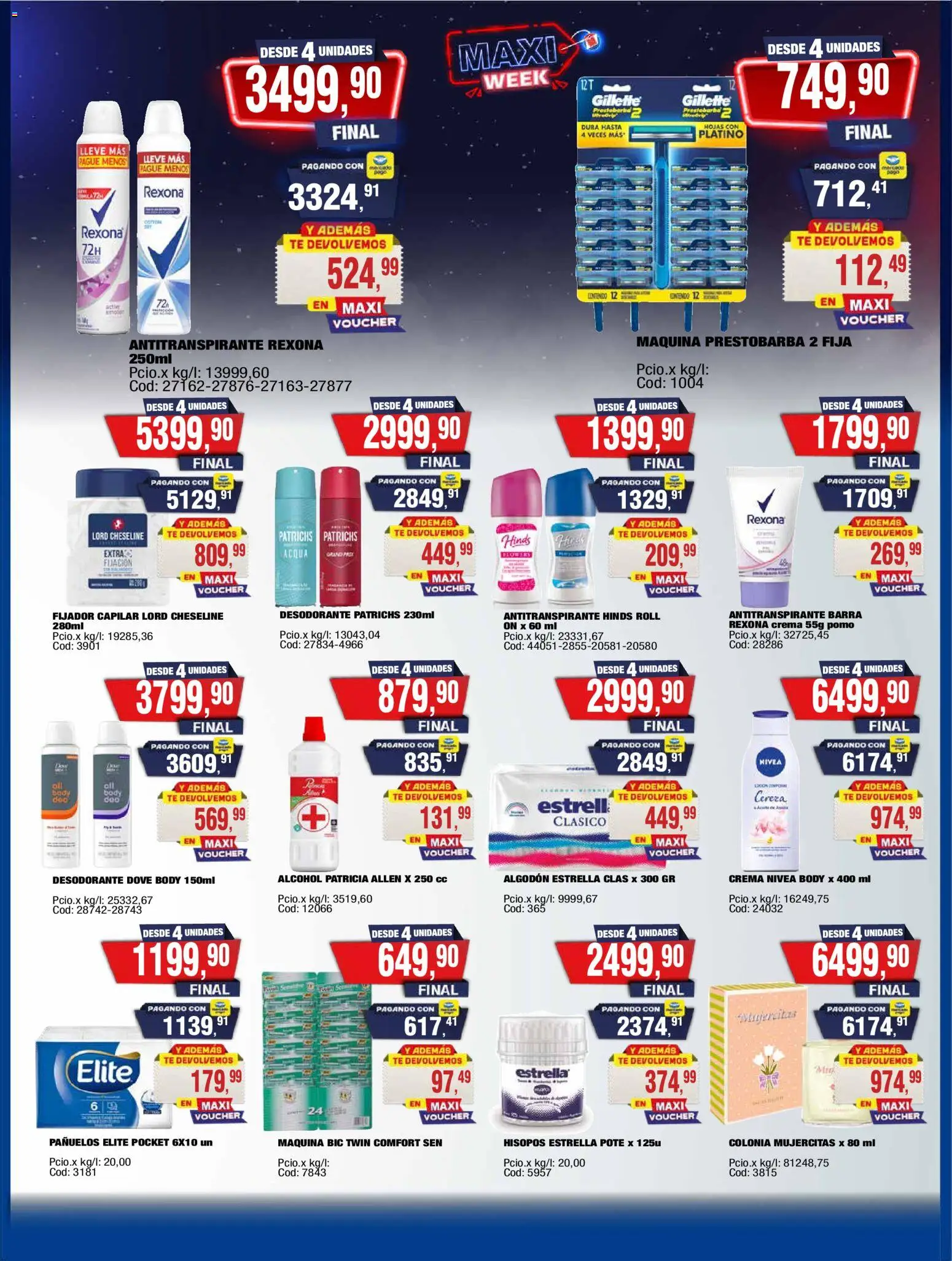 Maxiconsumo ofertas │ válido desde el 10.11.2025 | Página: 38 | Productos: Fijador, Desodorante, Antitranspirante, Té