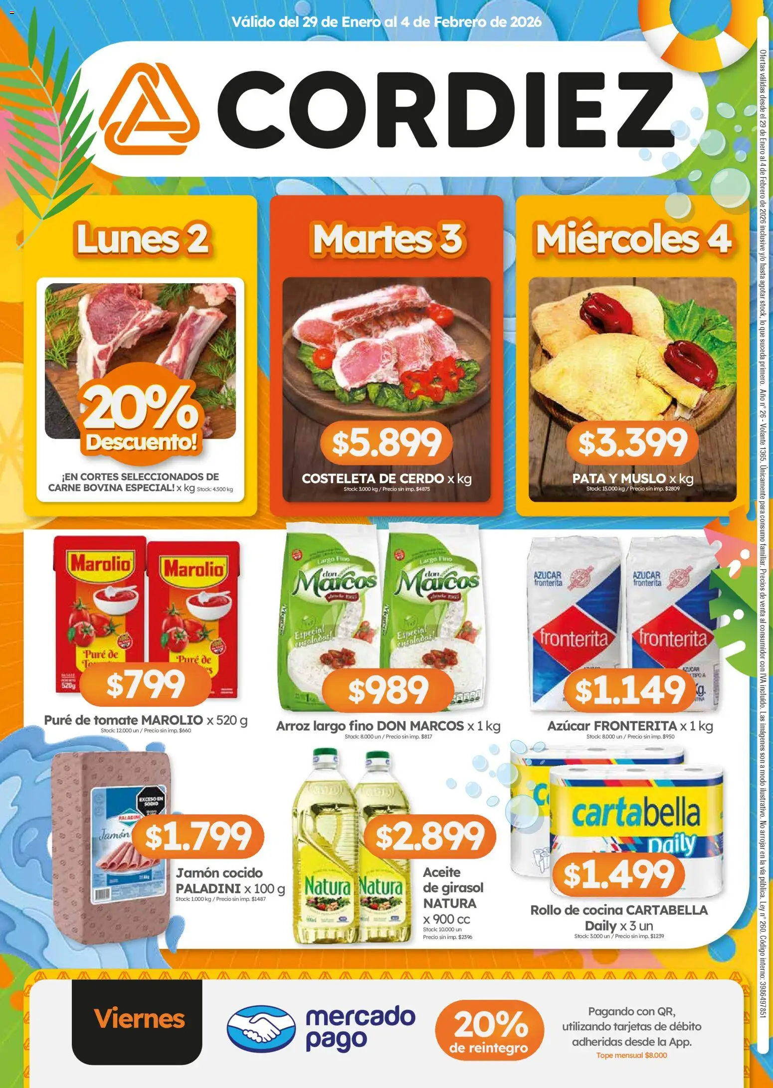 Cordiez ofertas │ válido desde el 29.01.2026 | Página: 12 | Productos: Jamón cocido, Azucar, Tomate, Jamón