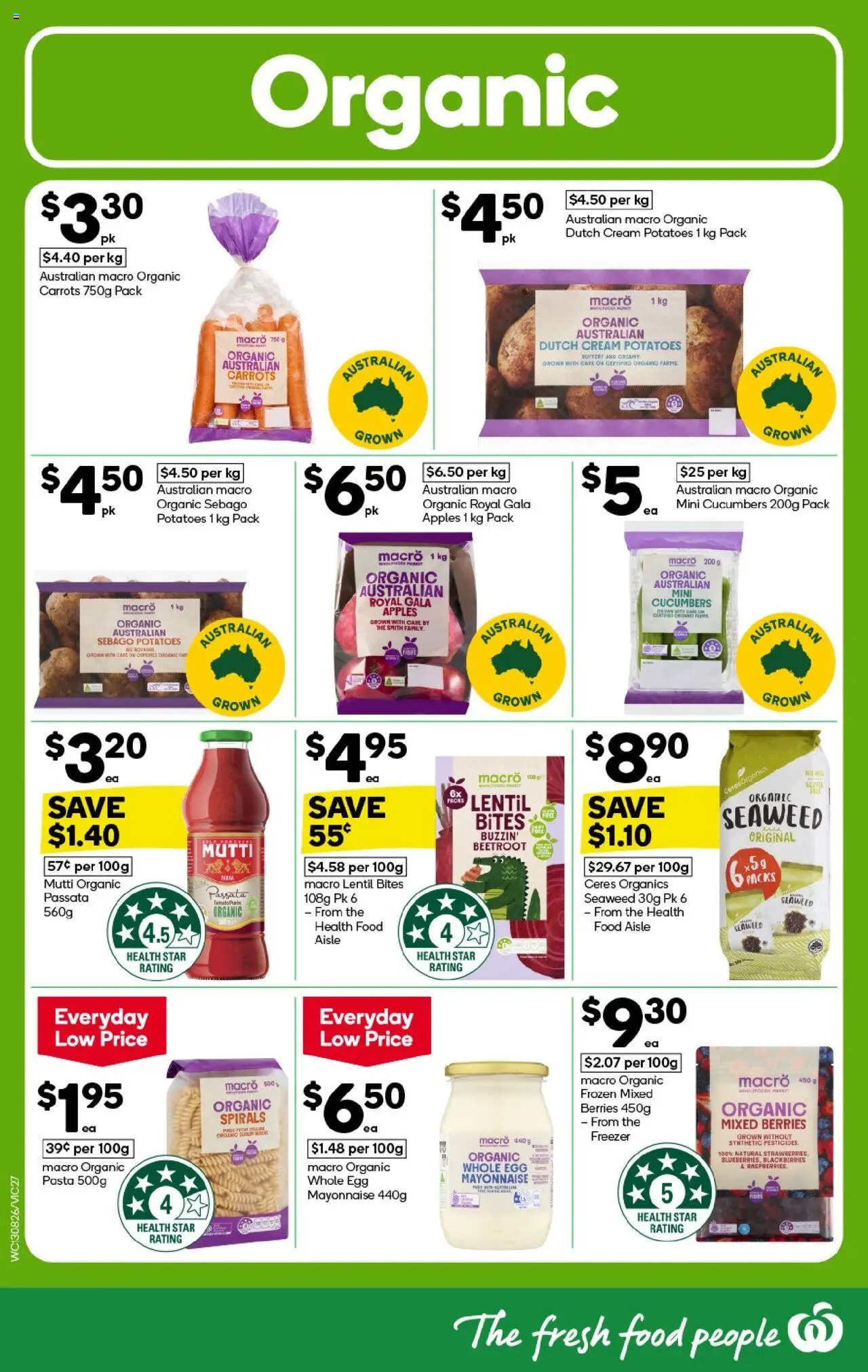 Woolworths catalogue - valid from 27.08.2025 | Page: 27 | Products: Cream, Cucumbers, Potatoes, Freezer