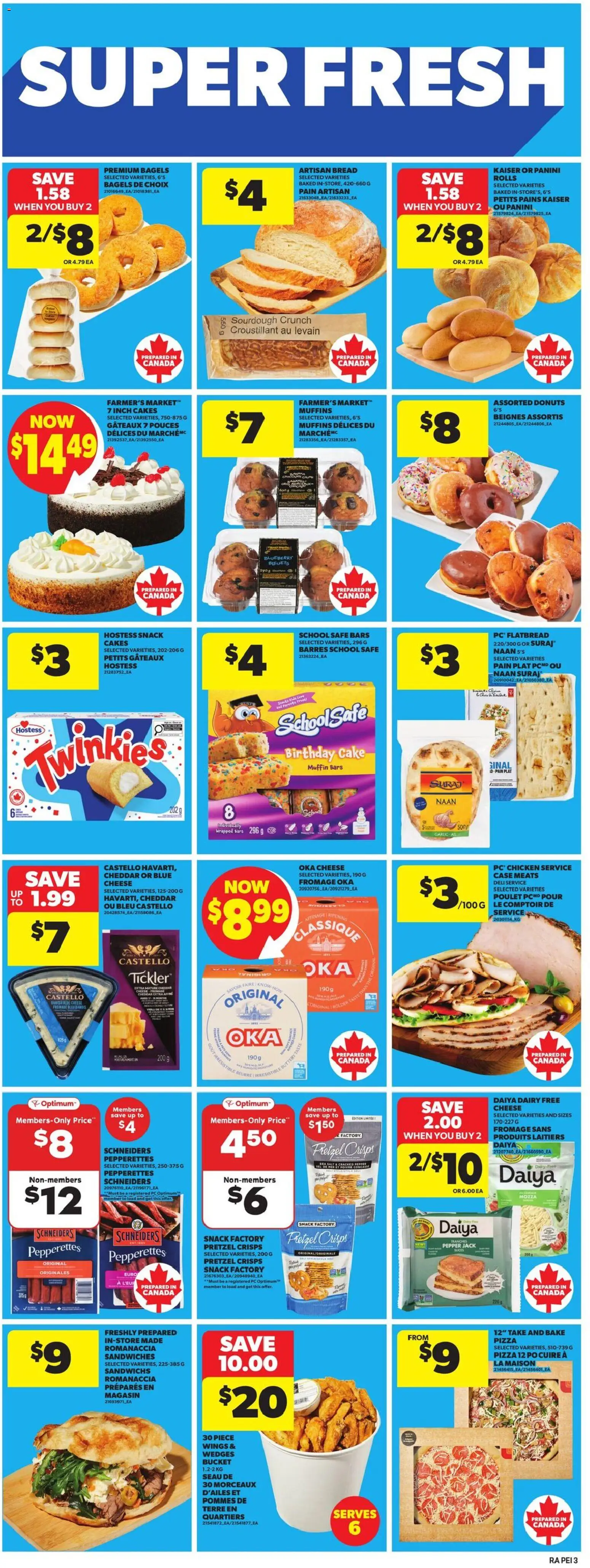 Atlantic Superstore flyer valid from 08.01.2026 | Page: 6 | Products: PC, Cheese, Bread, Chicken