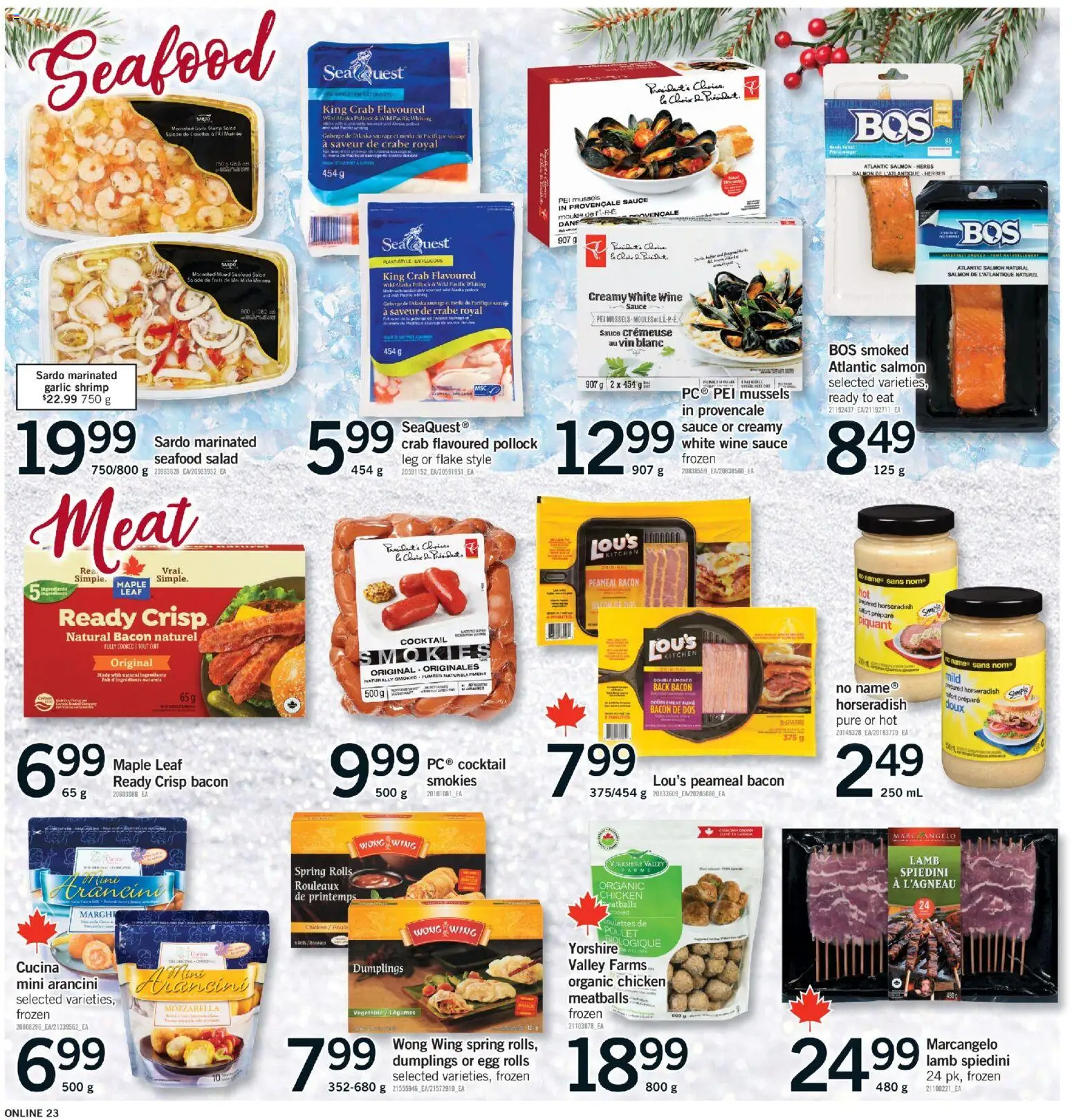 Fortinos flyer valid from 18.12.2025 | Page: 23 | Products: Salad, Wine, Chicken