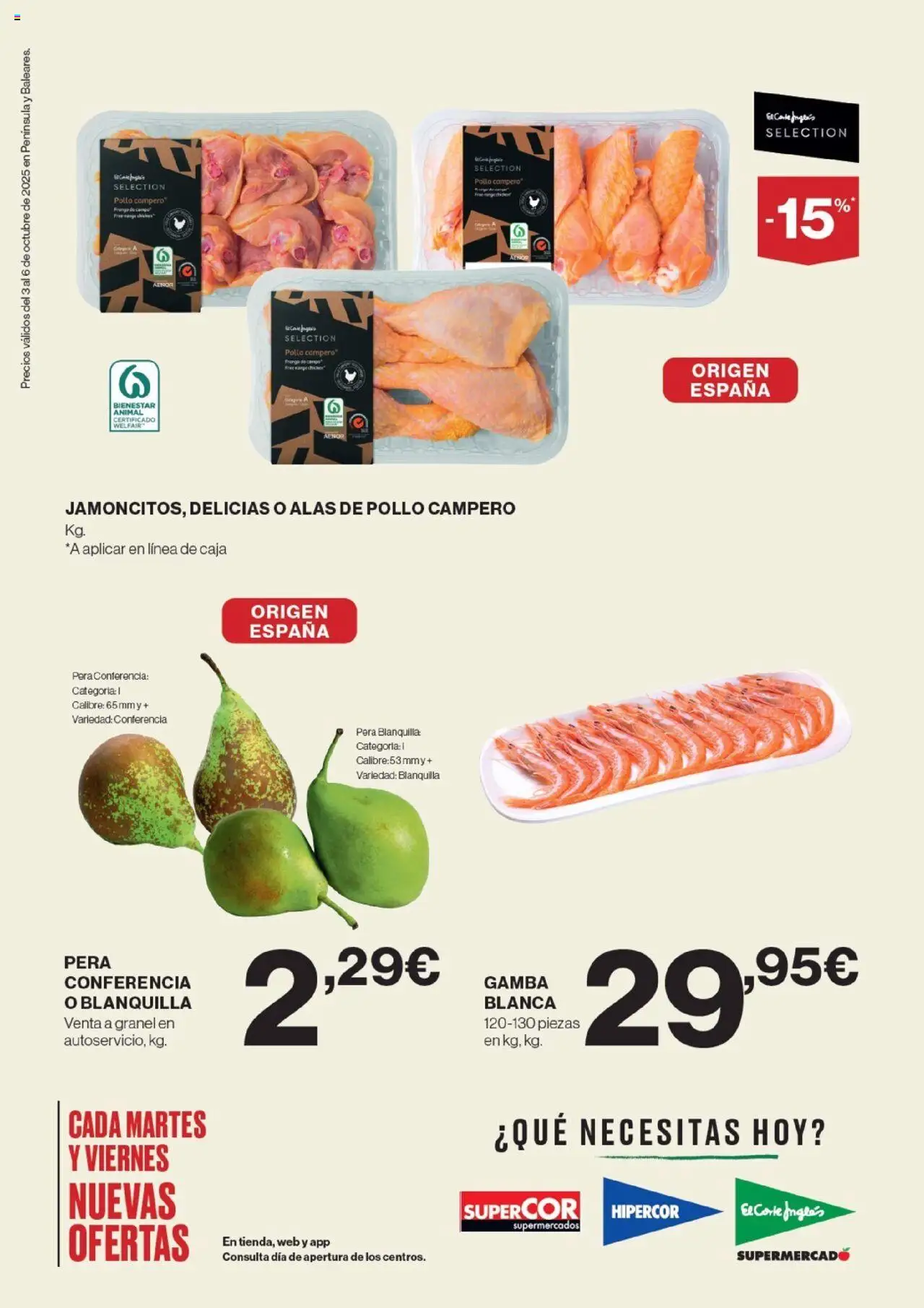 Nuevas ofertas de El Corte Inglés válidas en toda la República Mexicana desde el 03.10.2025. ¡Encuentra las mejores ofertas en El Corte Inglés - Catálogo! | Página: 2 | Productos: Pollo, Pera, Caja