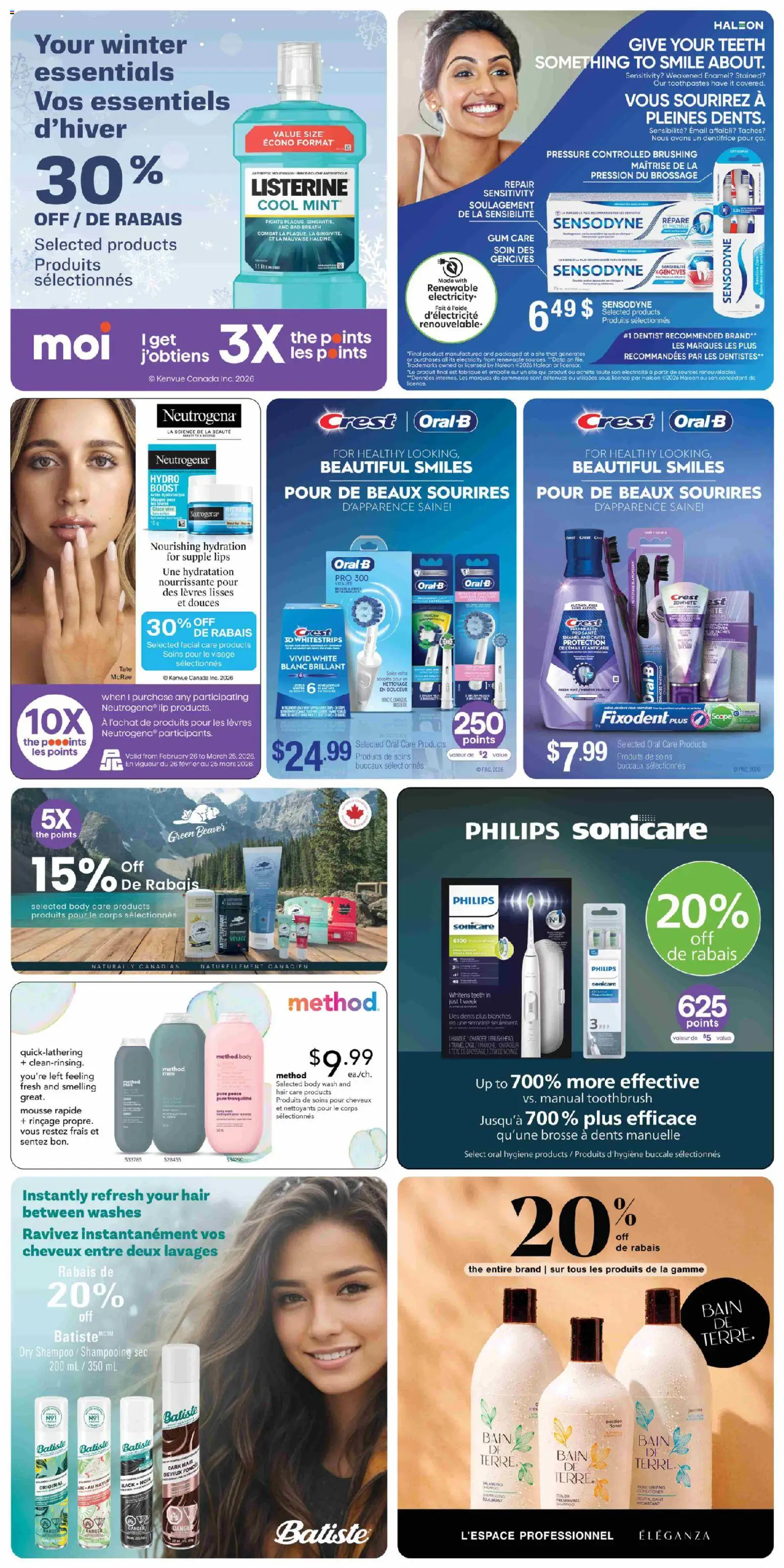 Jean Coutu flyer valid from 26.02.2026 | Page: 10 | Products: Case, Shampoo, Conditioner, Body wash