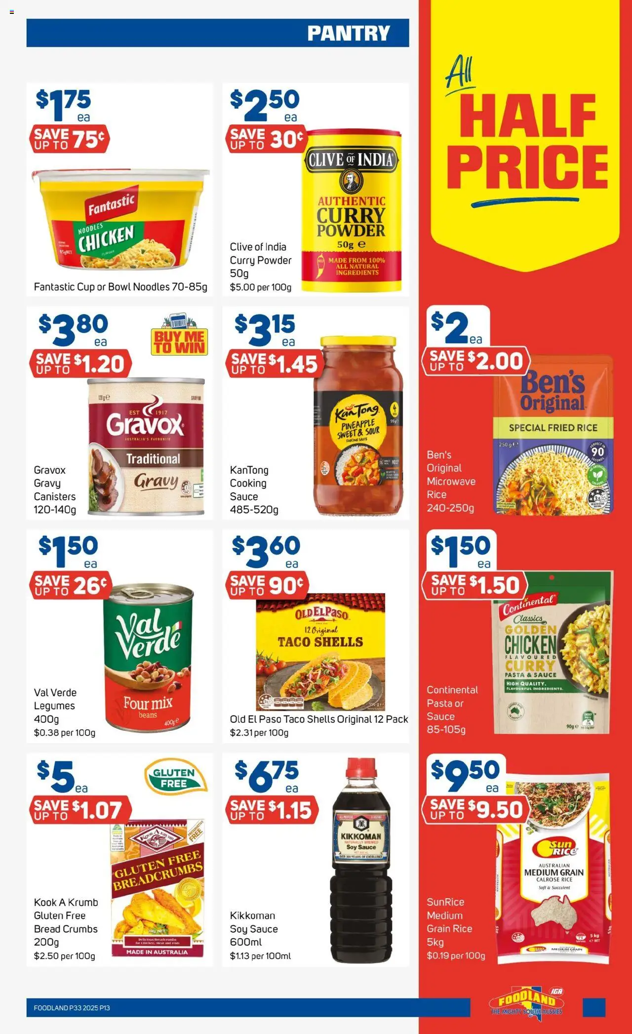 Foodland catalogue - valid from 13.08.2025 | Page: 13 | Products: Powder, Rice, Pineapple, Pasta