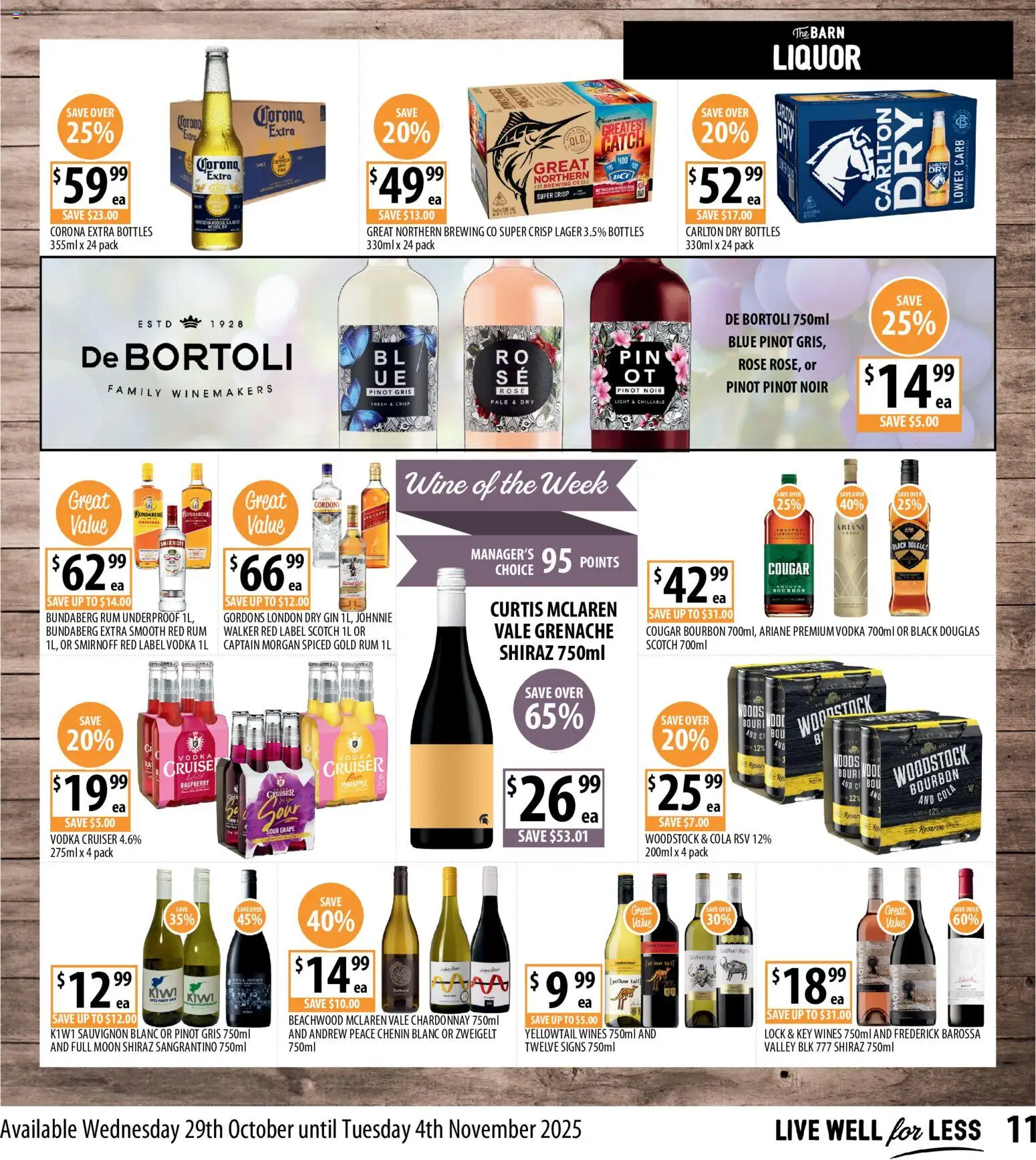 Supabarn catalogue - valid from 29.10.2025 | Page: 11 | Products: Light, Wine, Pineapple, Gin