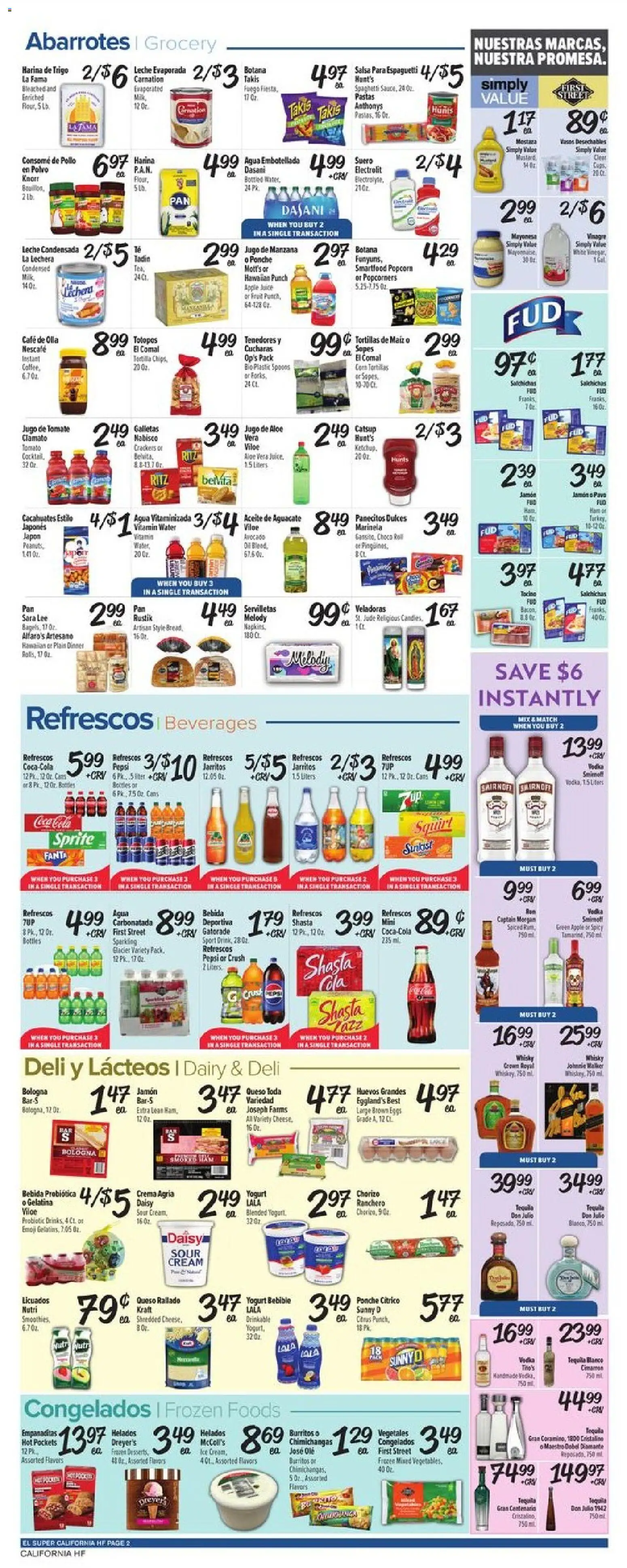 El Super Weekly Ad - CA - valid from 19.11.2025 | Page: 2 | Products: Vitamin, Milk, Yogurt, Water