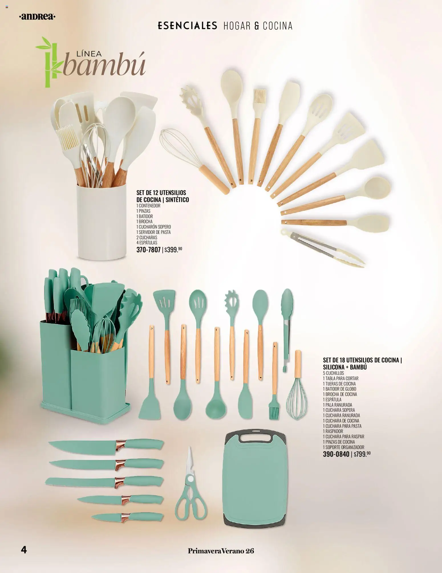 Nuevas ofertas de Andrea válidas en toda la República Mexicana desde el 25.01.2026. ¡Encuentra las mejores ofertas en Andrea catálogo Tu hogar esta primavera! | Página: 4