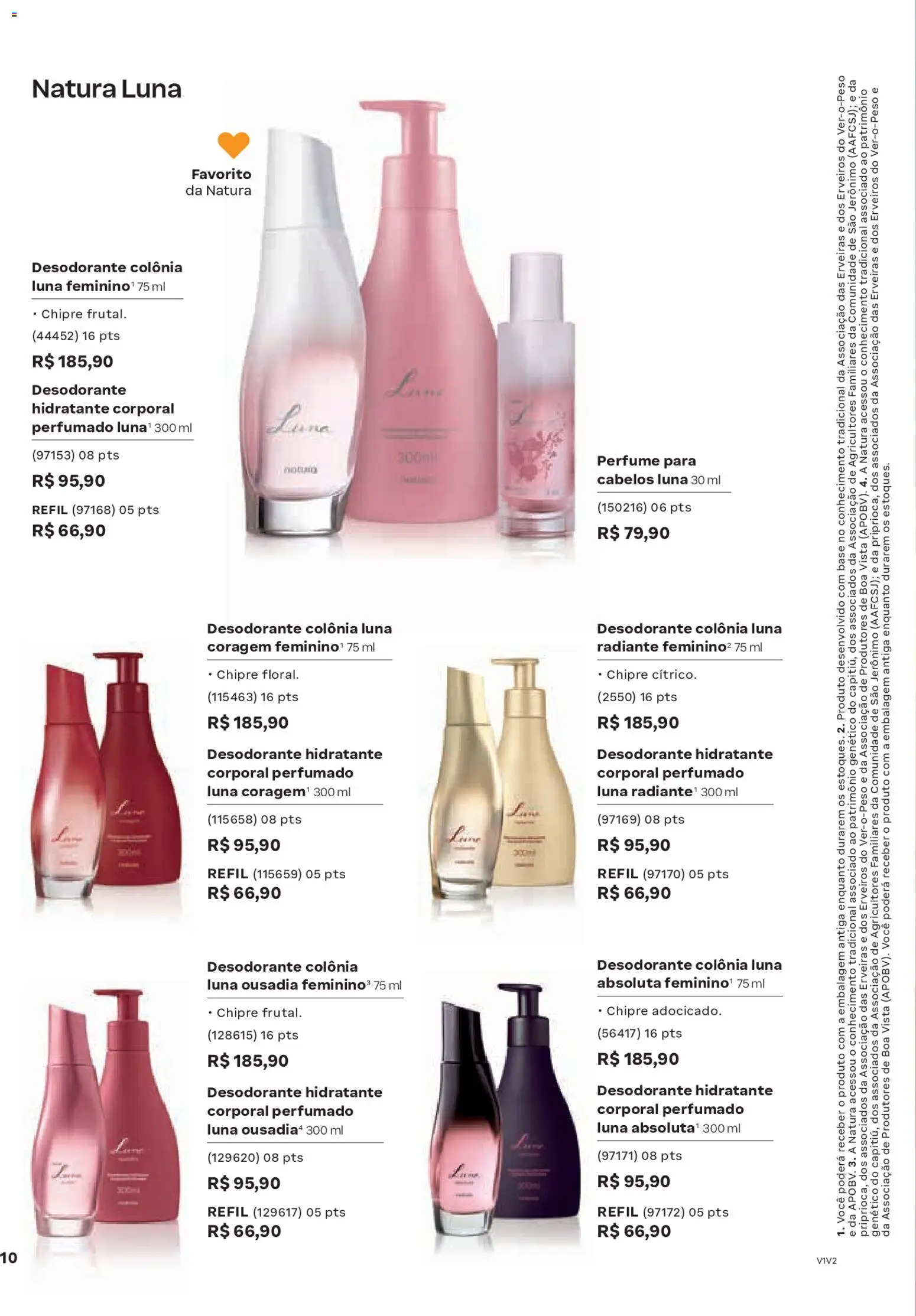 Natura Folheto - válido de 04.02.2026 | Página: 10 | Produtos: Perfume, Hidratante corporal, Desodorante, Base