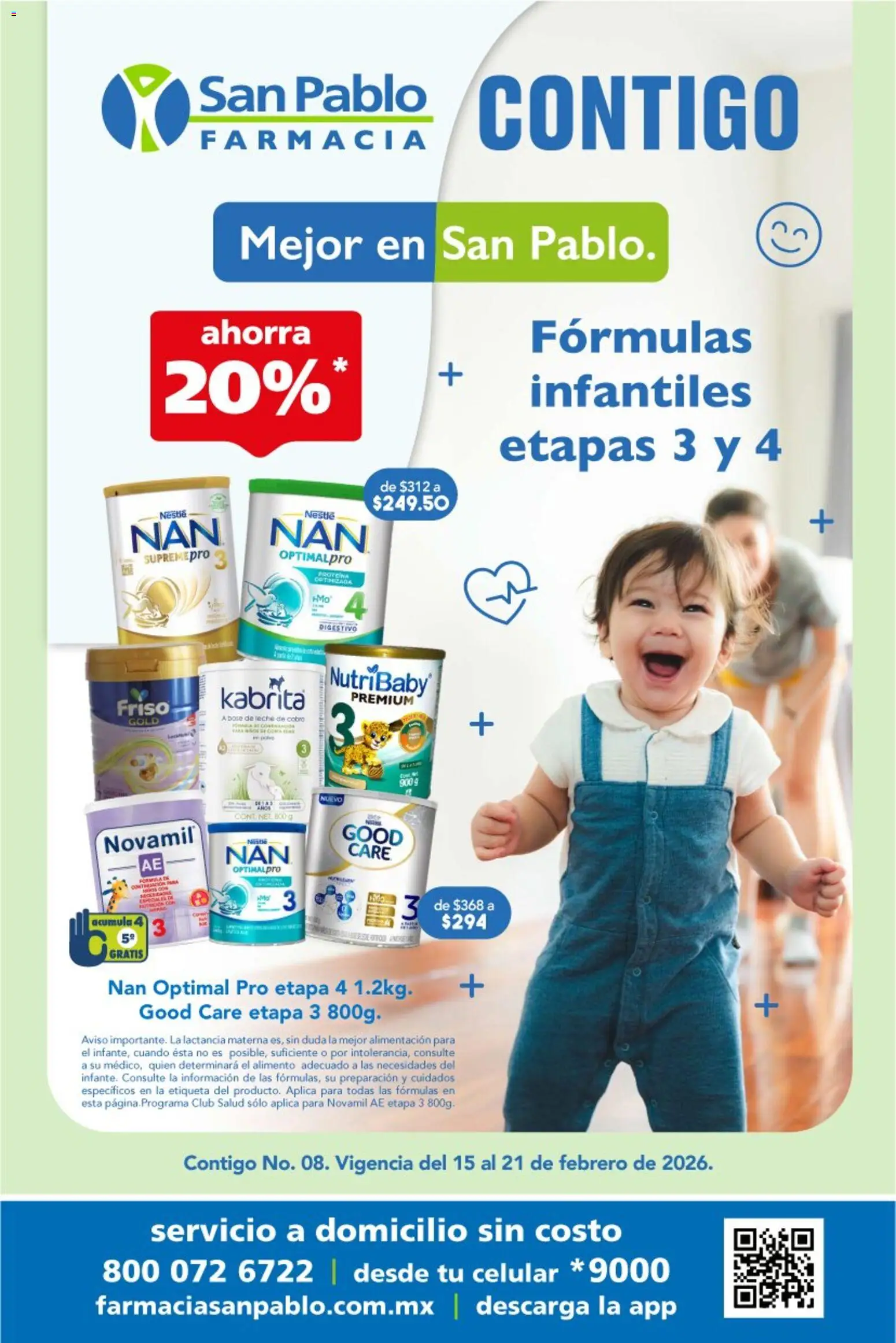 Nuevas ofertas de Farmacia San Pablo válidas en toda la República Mexicana desde el 15.02.2026. ¡Encuentra las mejores ofertas en Farmacia San Pablo catálogo! | Página: 1