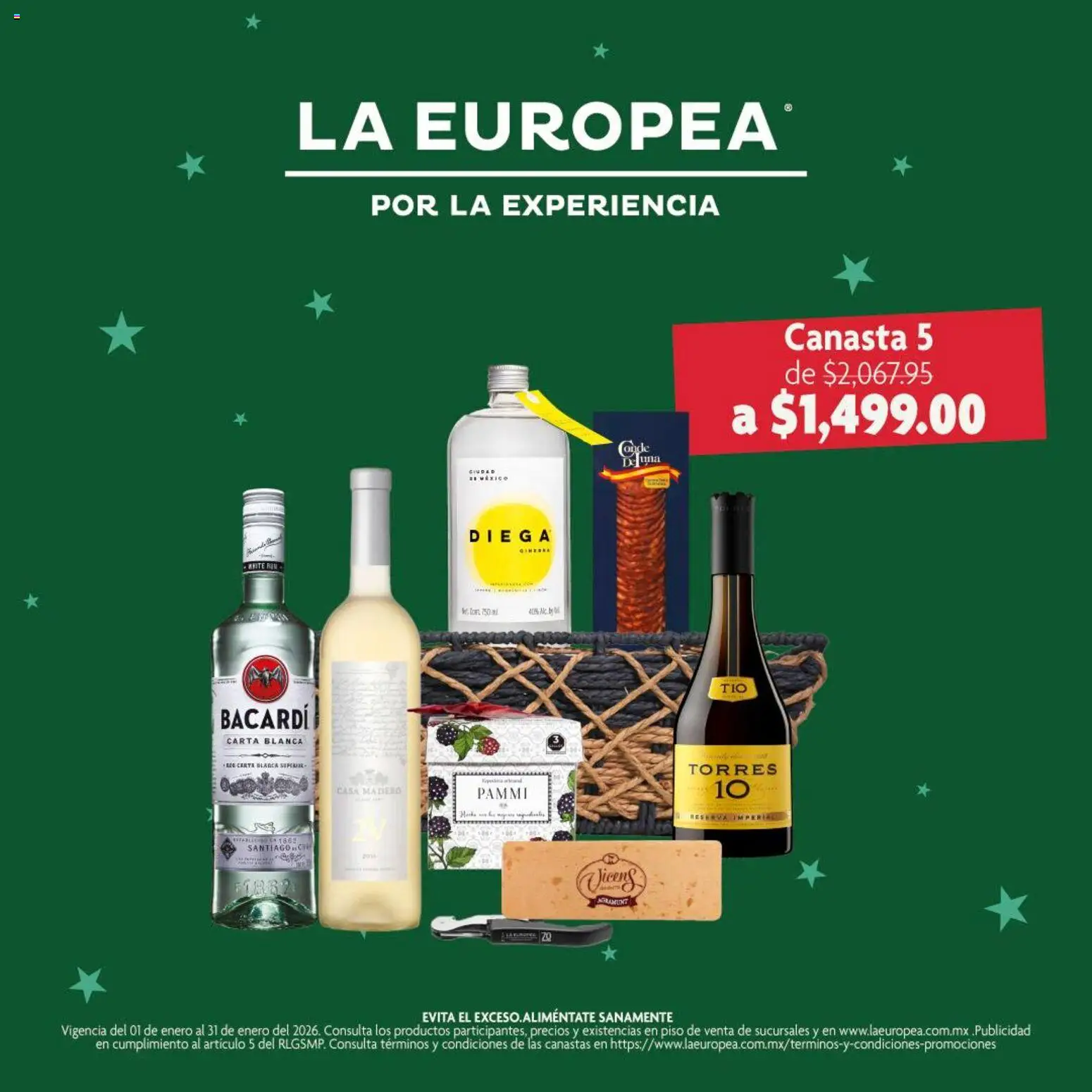 Nuevas ofertas de La Europea válidas en toda la República Mexicana desde el 01.01.2026. ¡Encuentra las mejores ofertas en La Europea catálogo Guía de regalos! | Página: 5 | Productos: Canasta