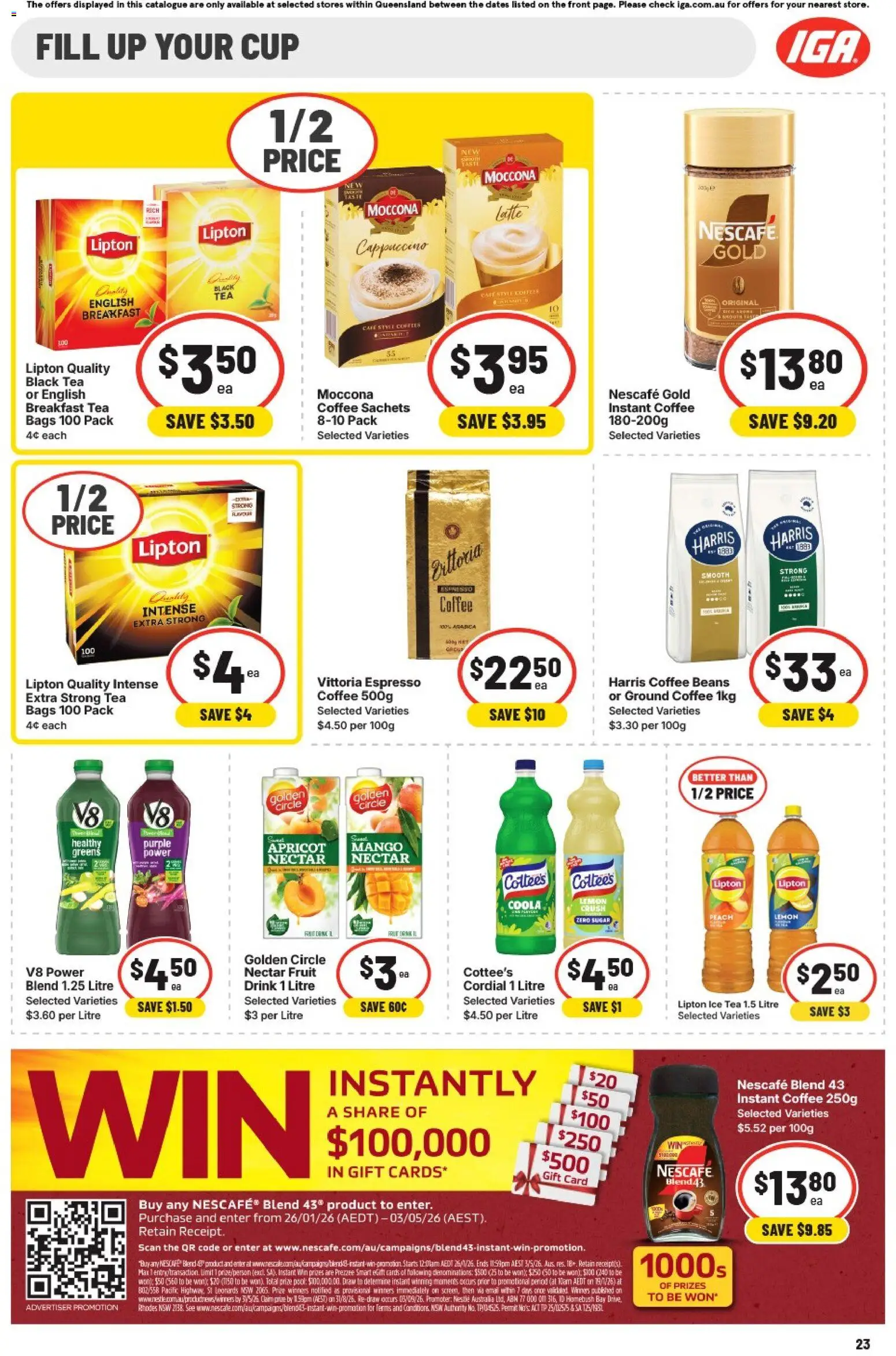 IGA catalogue - valid from 04.03.2026 | Page: 26 | Products: Beer, Coca Cola, Sugar, Lemon