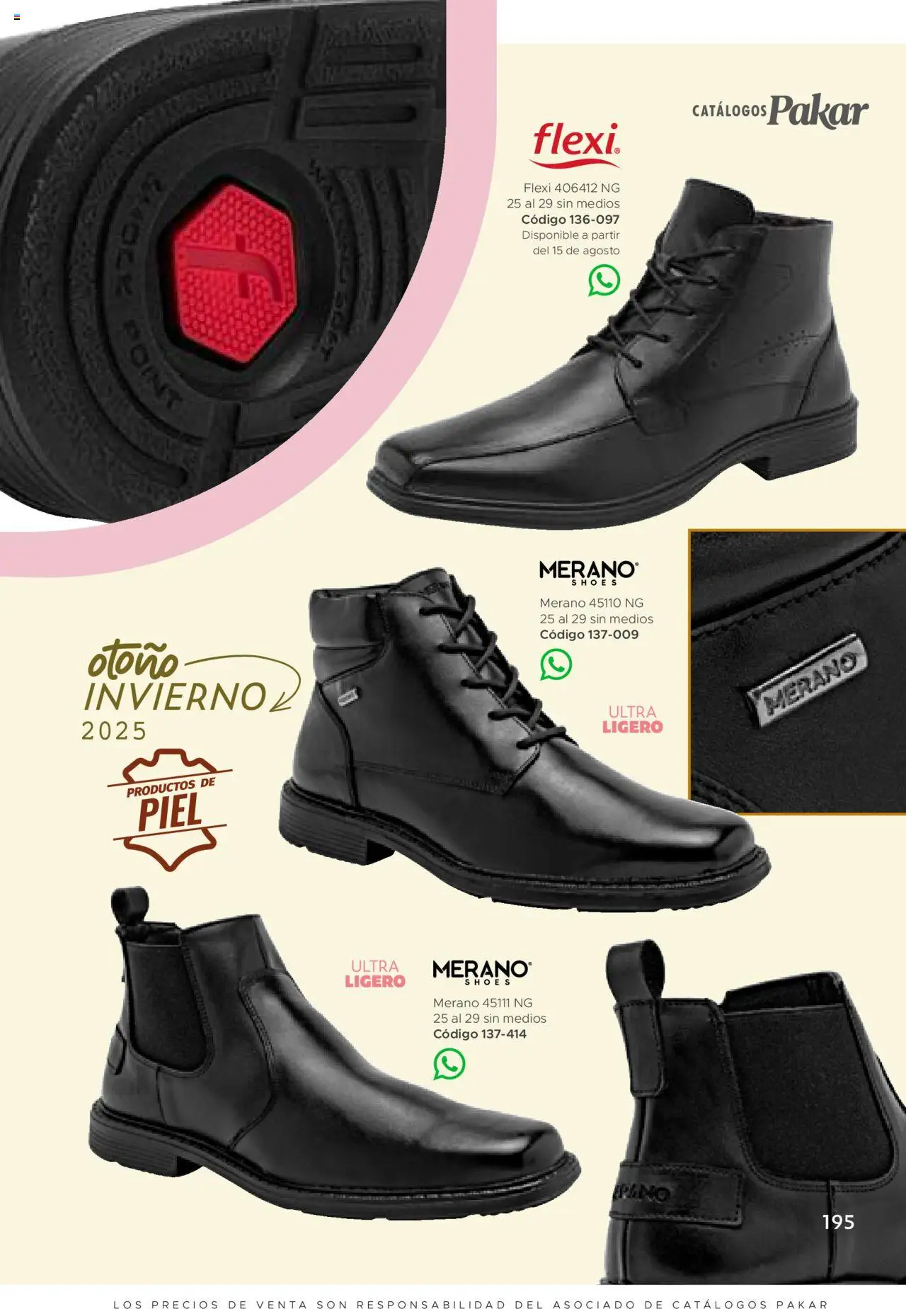 Nuevas ofertas de SC Pakar válidas en toda la República Mexicana desde el 24.07.2025. ¡Encuentra las mejores ofertas en SC Pakar - Catálogo Hombre otoño / invierno! | Página: 195