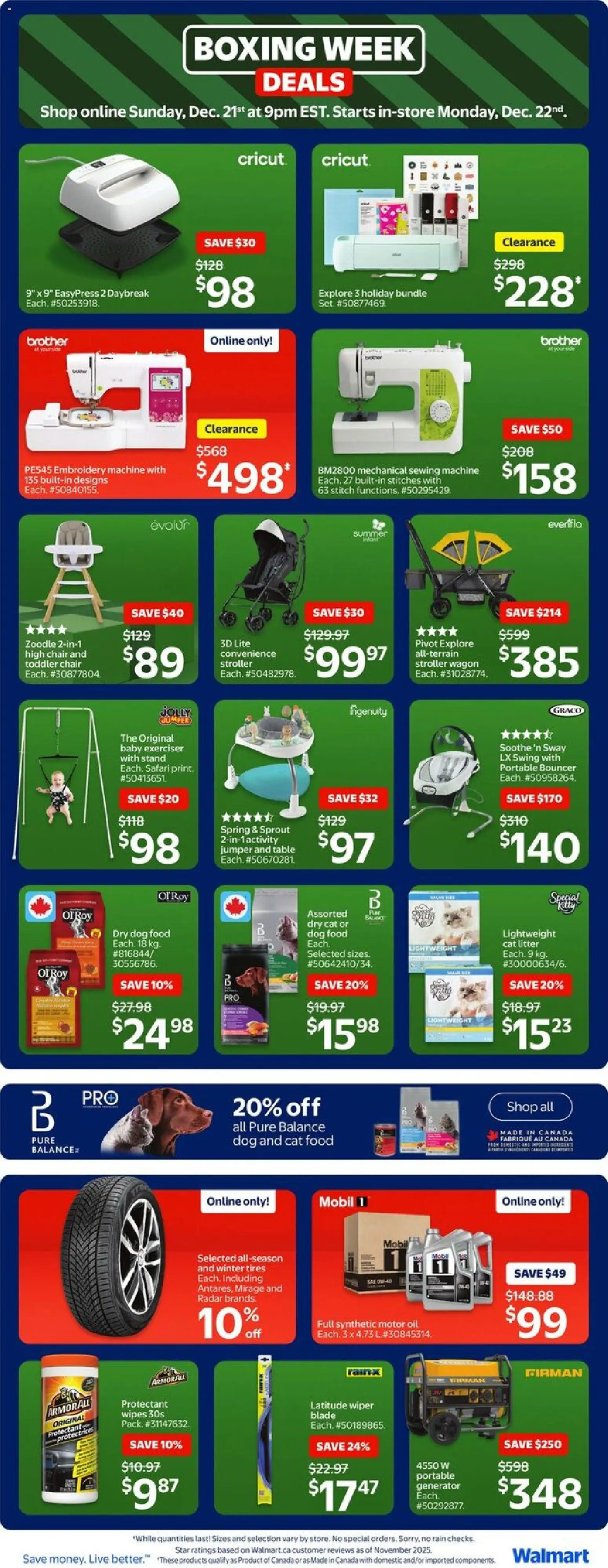 Walmart flyer valid from 25.12.2025 | Page: 19 | Products: Sewing machine, Table, Chair, Oil