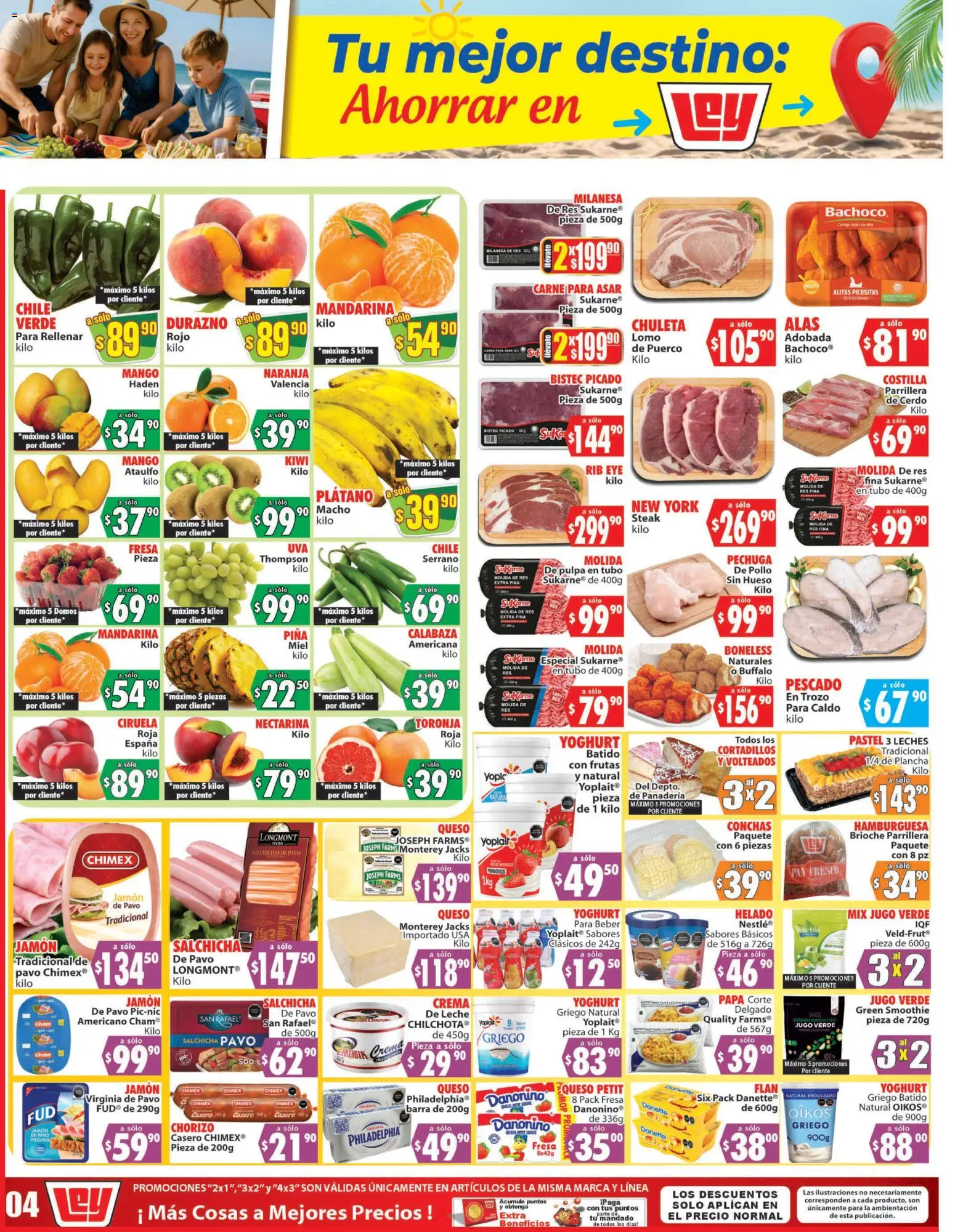 Nuevas ofertas de Casa Ley válidas en toda la República Mexicana desde el 01.04.2026. ¡Encuentra las mejores ofertas en Casa Ley folleto Autoservicio La Paz, BCS! | Página: 1 | Productos: Fresa, Plátano, Leche, Barra