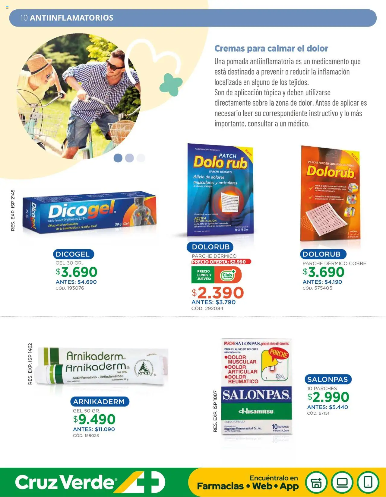 Ahorro Primavera Cruz Verde │ válido desde el 01.10.2025 | Página: 10 | Productos: Antiinflamatorio, Sobre