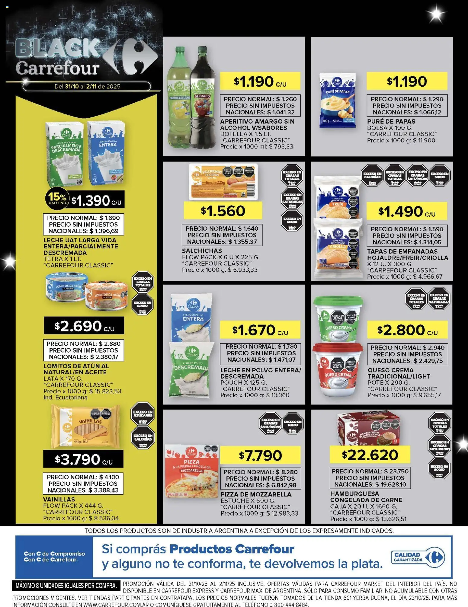 Carrefour -Ofertas - Catamarca │ válido desde el 31.10.2025 | Página: 28 | Productos: Botella, Atún, Queso, Crema