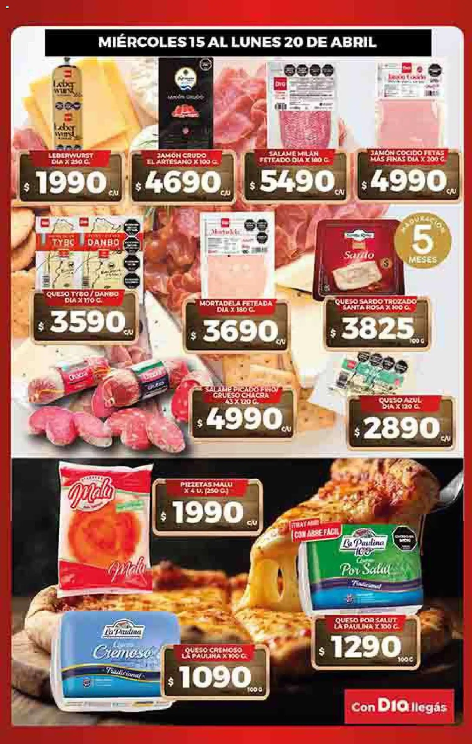 Dia - Ofertas - Frescura de cada Dia │ válido desde el 15.04.2026 | Página: 2 | Productos: Jamón crudo, Mortadela, Queso, Jamón